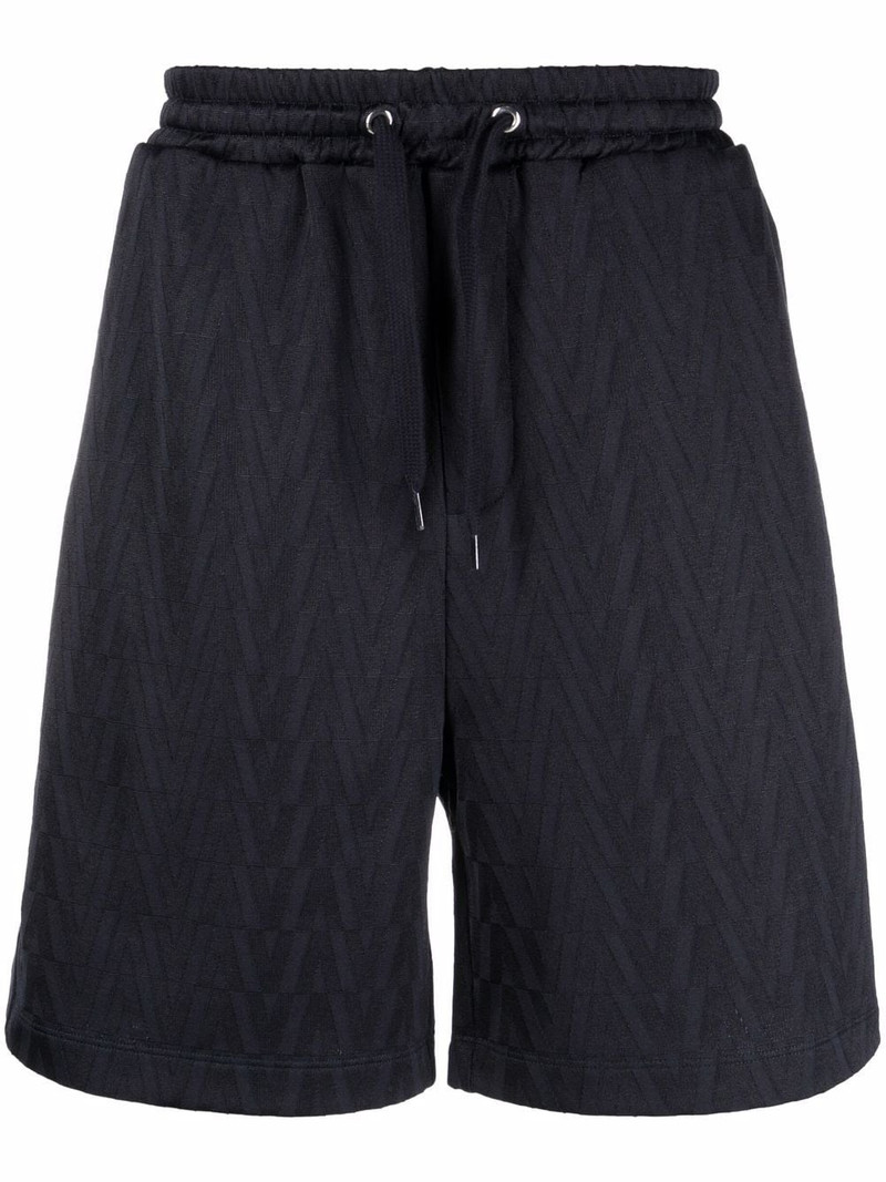 monogram jersey track shorts 1