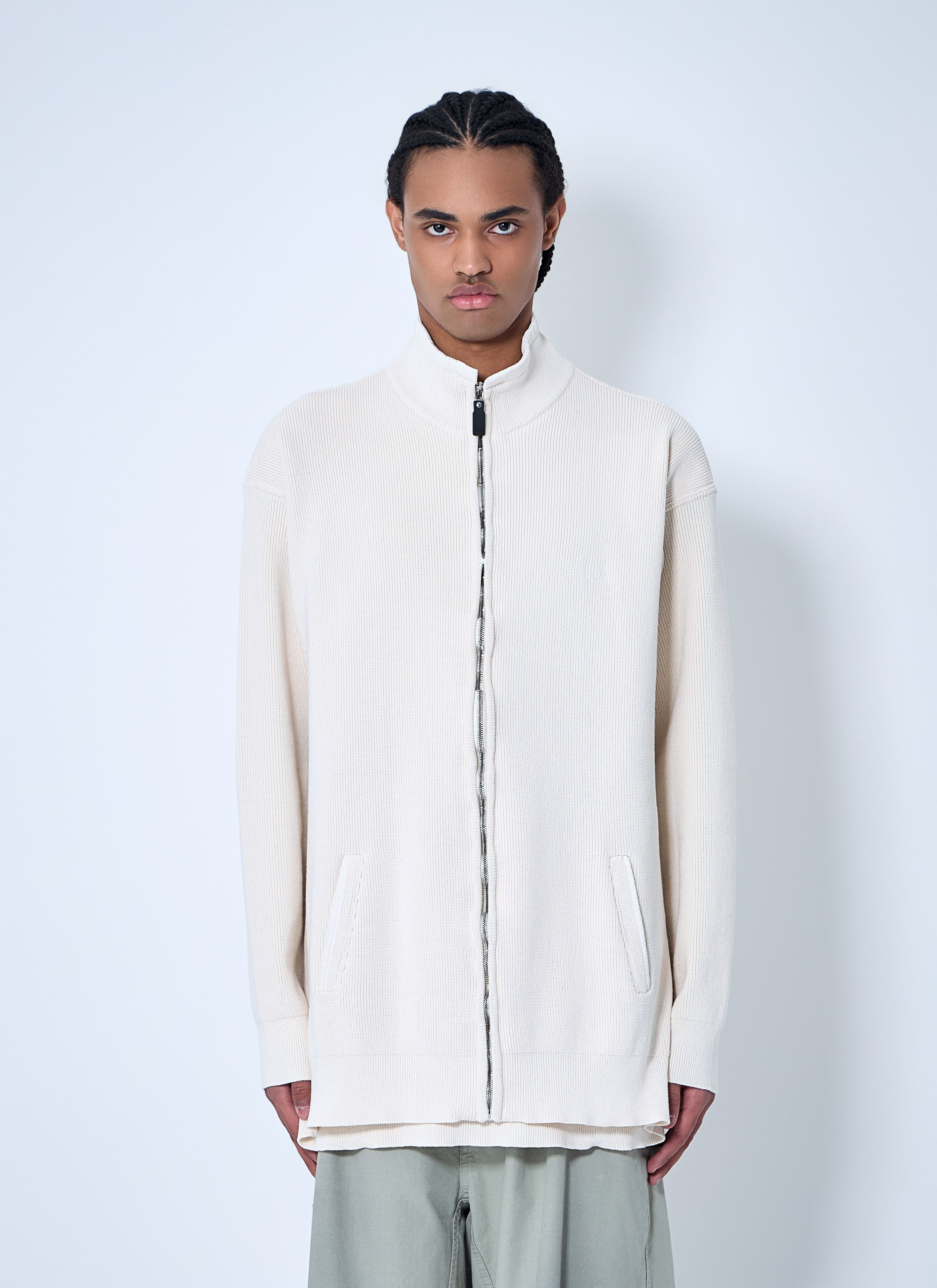 Interwined Zip-Up Sweater - 1