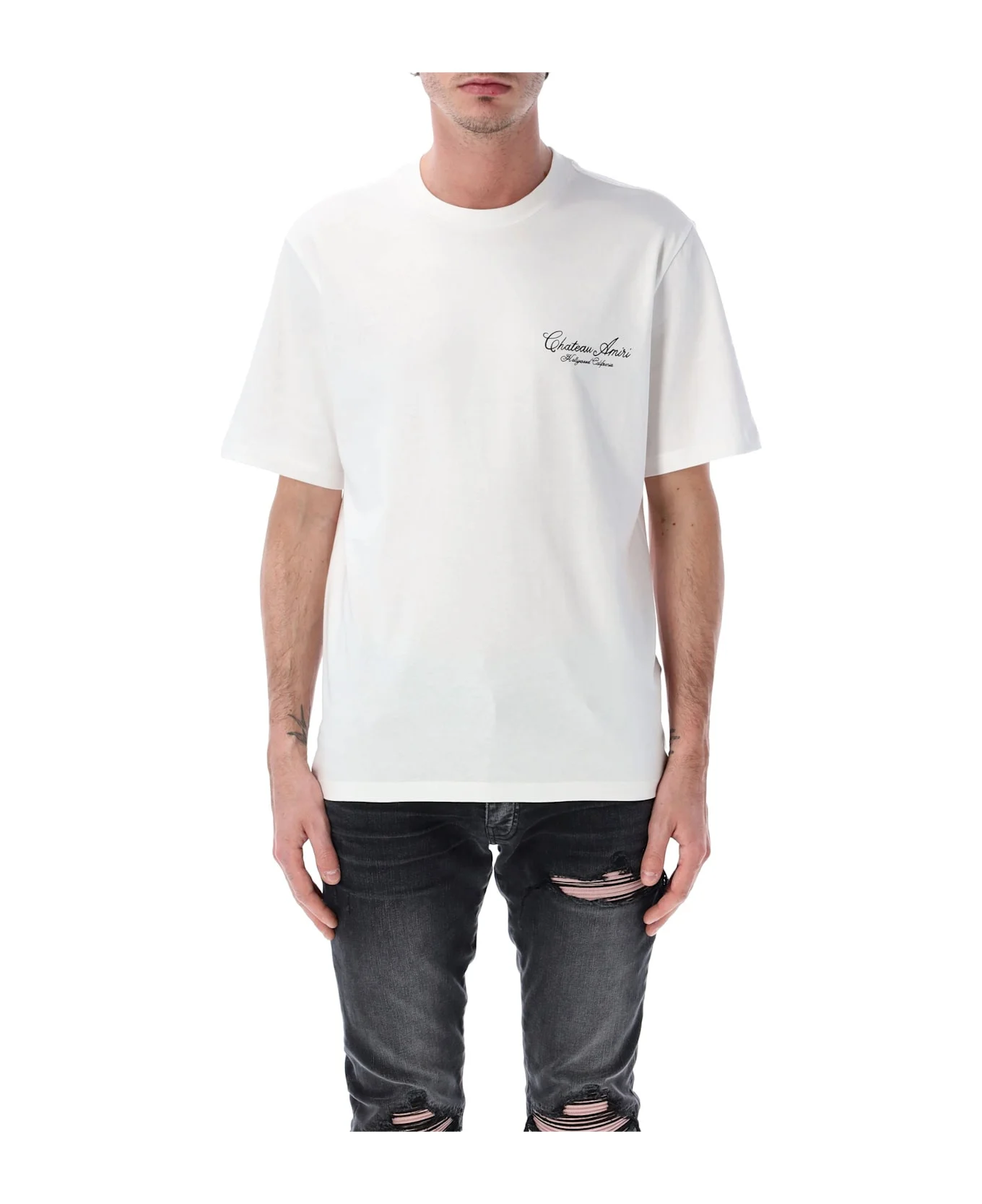 Amiri Chateau Script Oversized Tee - 1
