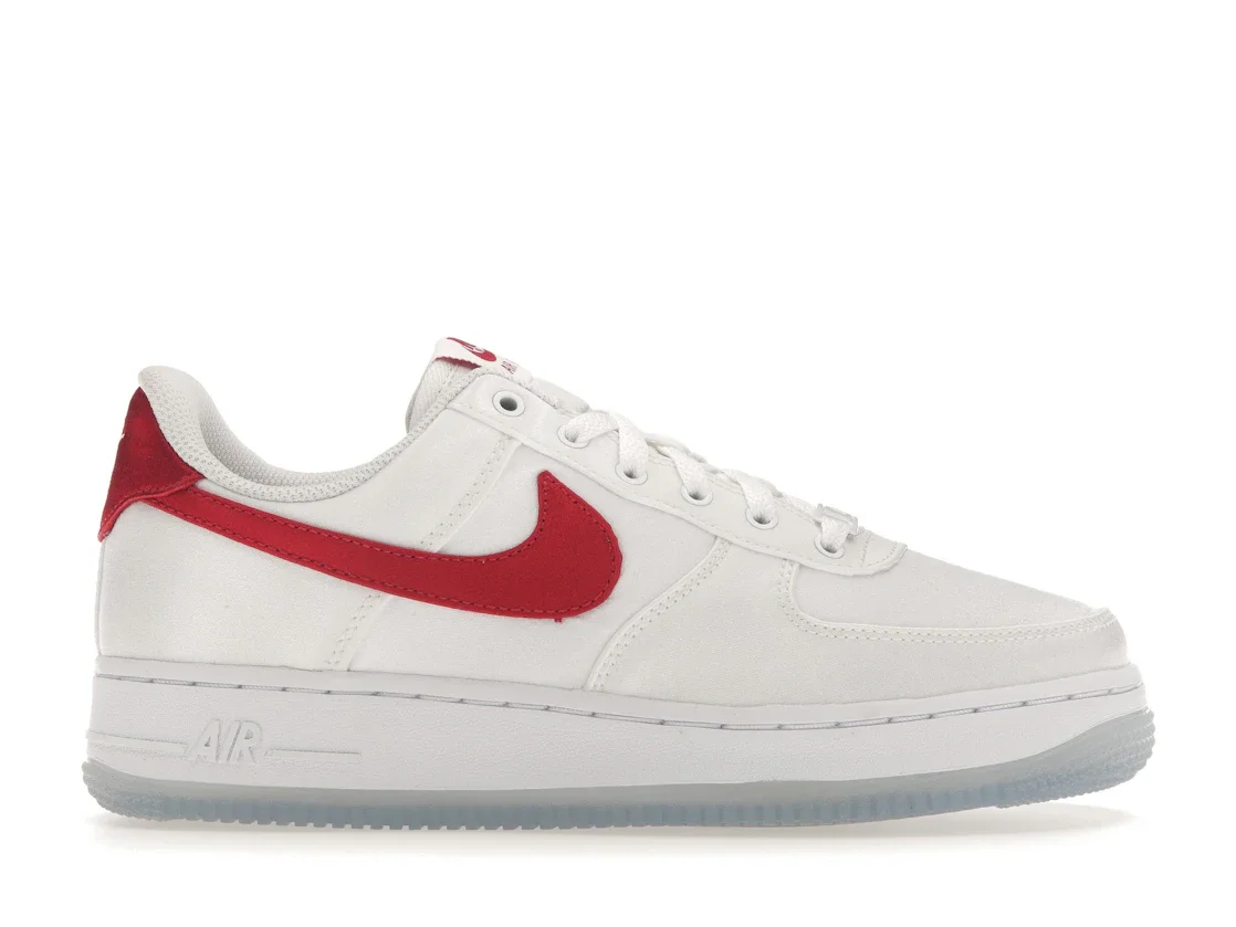 Nike Air Force 1 Low '07 Satin White Varsity Red (Women's) - 1
