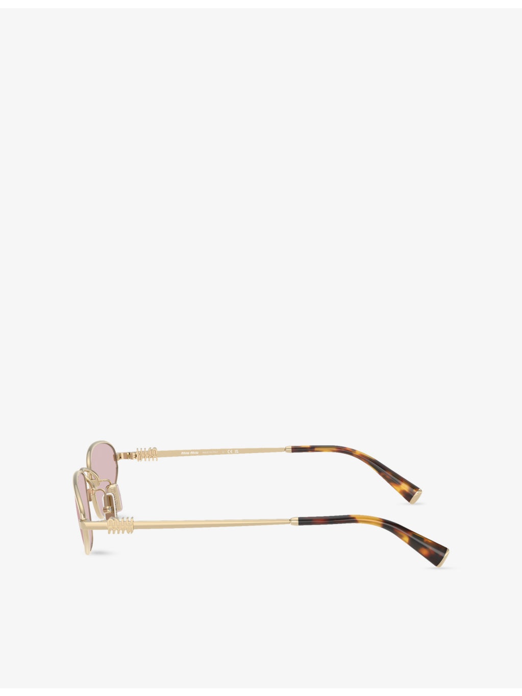 MU A52S Oval-Frame Metal Sunglasses - 3