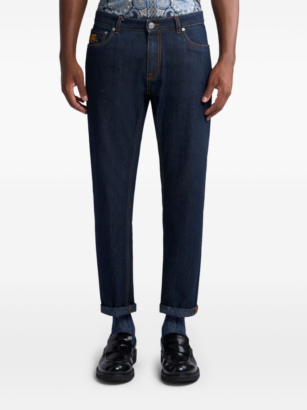 paisley-ankle jeans - 3