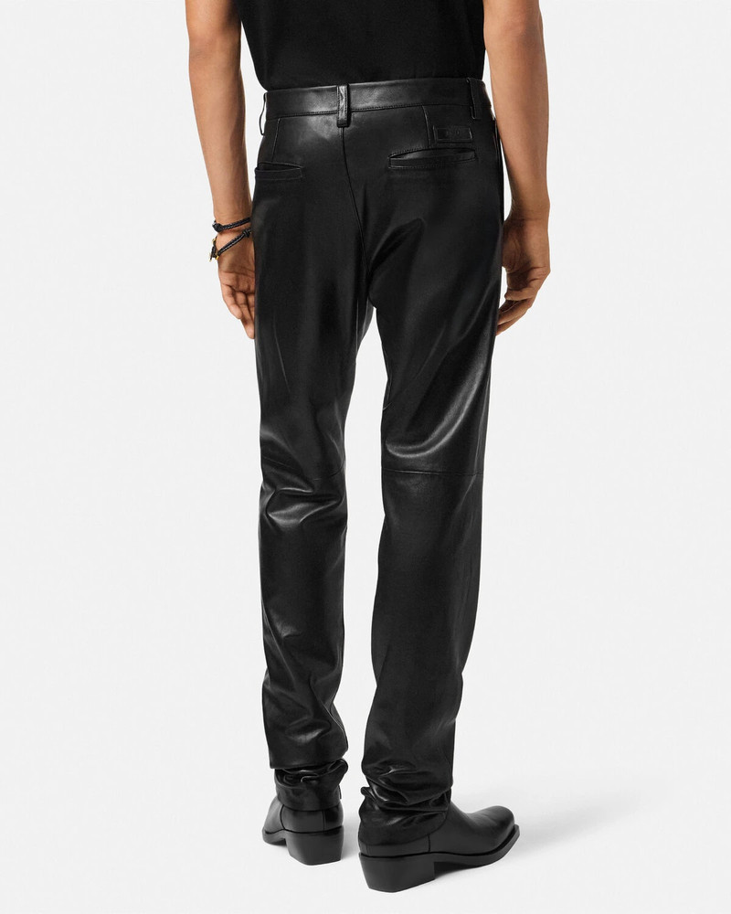Regular-Fit Plongé Leather Pants 5