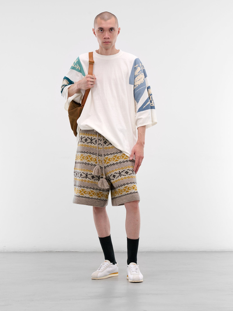 Kapital Fair Isle Wool Knit Shorts outlook