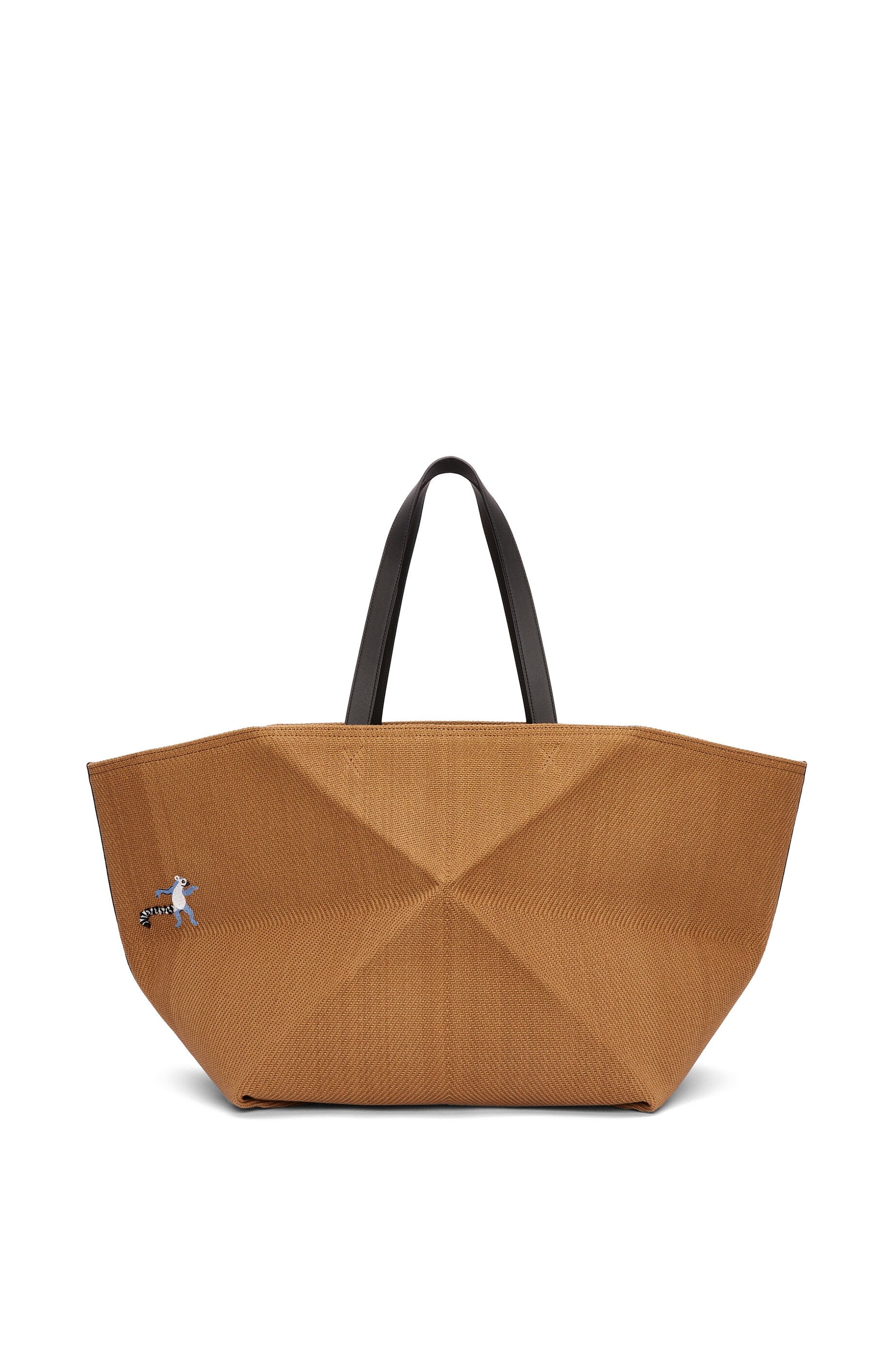 Lemur XL Puzzle Fold Tote in jacquard - 4
