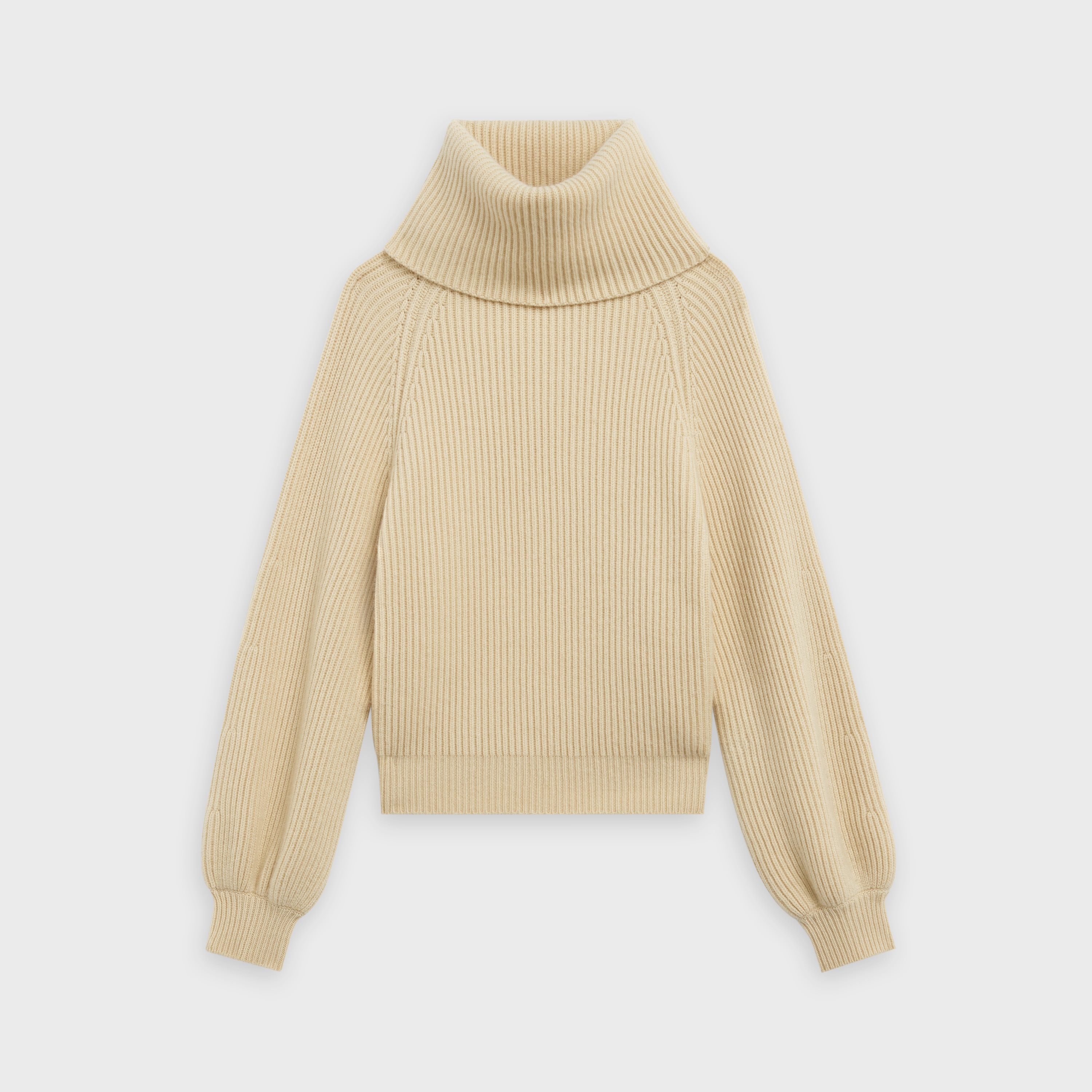 COWL NECK SWEATER IN ICONIC CASHMERE - 1