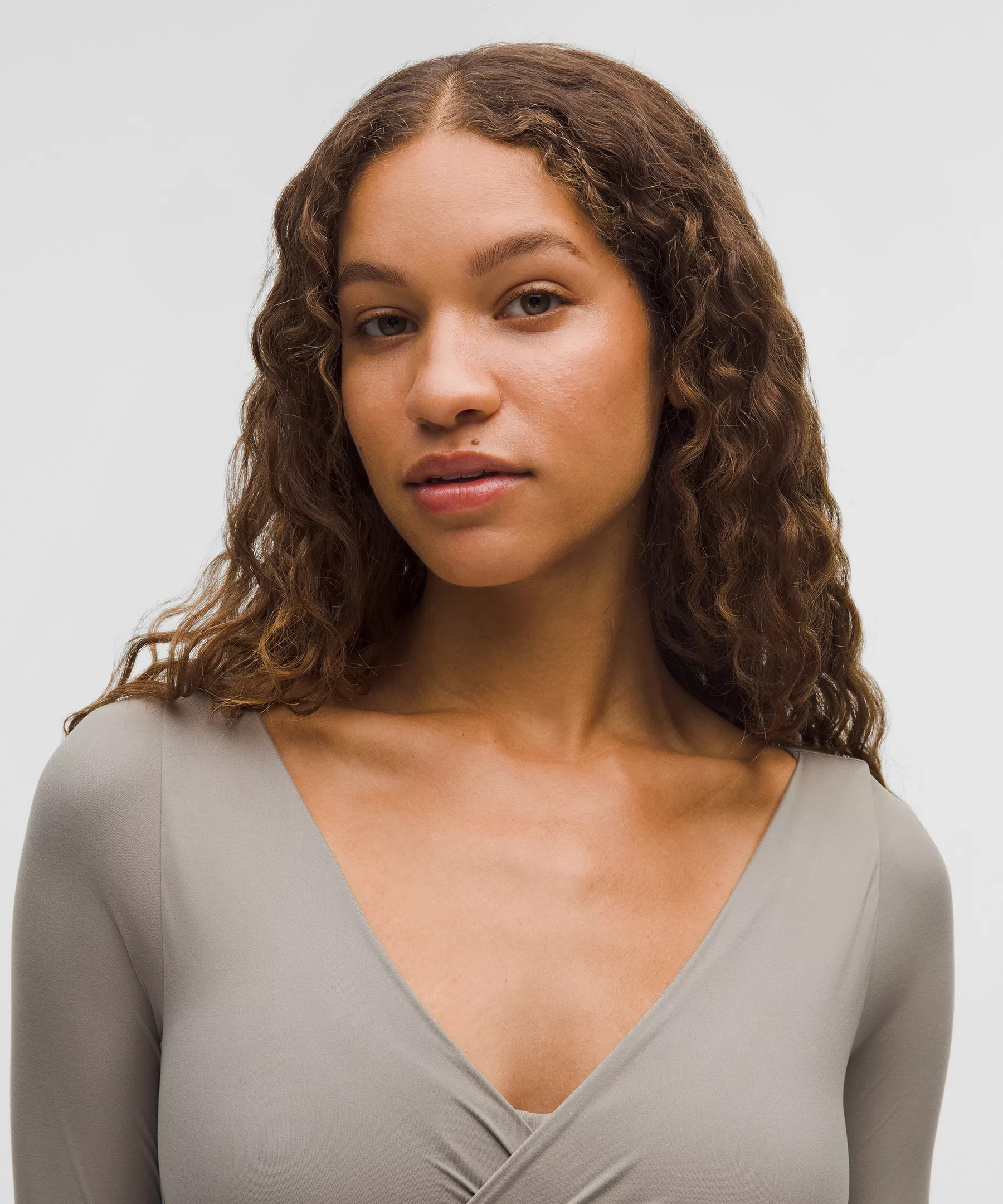 Wundermost Ultra-Soft Nulu Wrap-Front Long-Sleeve Bodysuit - 4