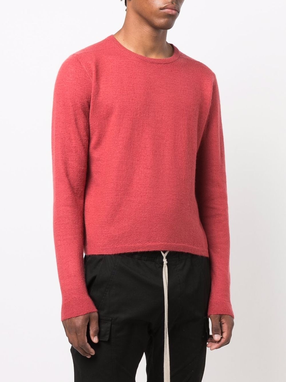 cropped oversized cashmere jumper - 3