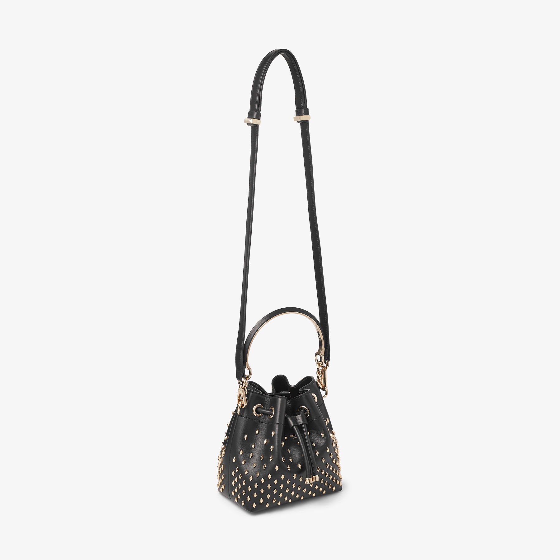 Bon Bon Bucket S
Black Smooth Calf Leather Bucket Bag with Studs - 5
