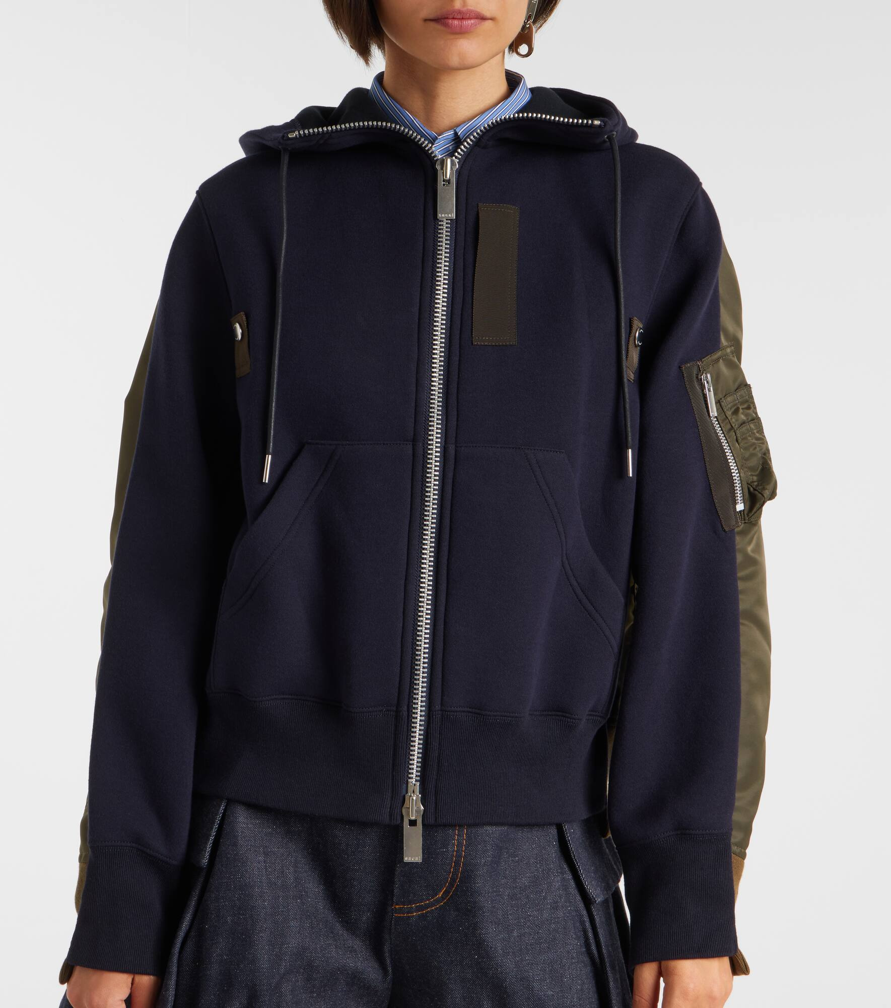 Paneled hoodie - 7