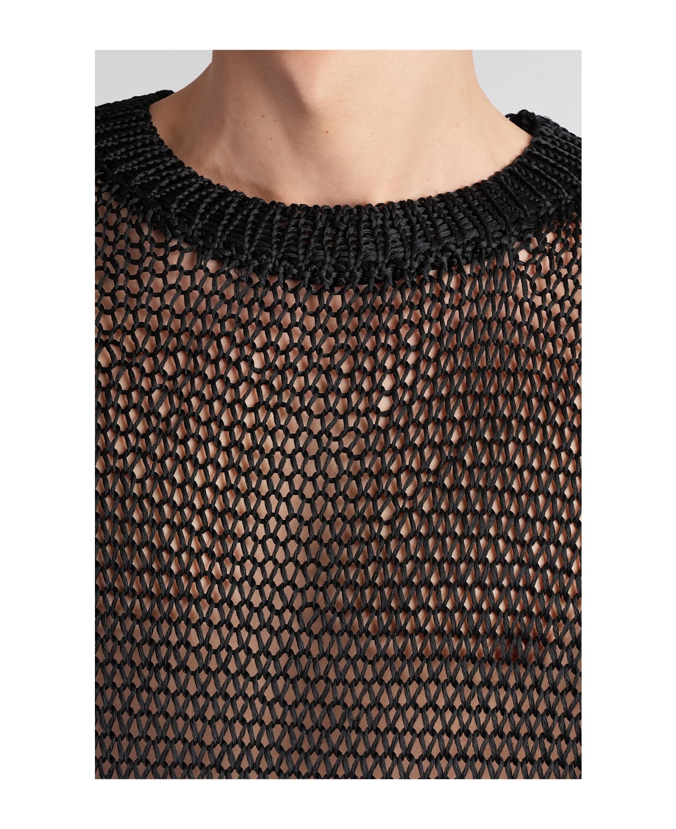 Cn Ls Jumper Knitwear In Black Silk - 5