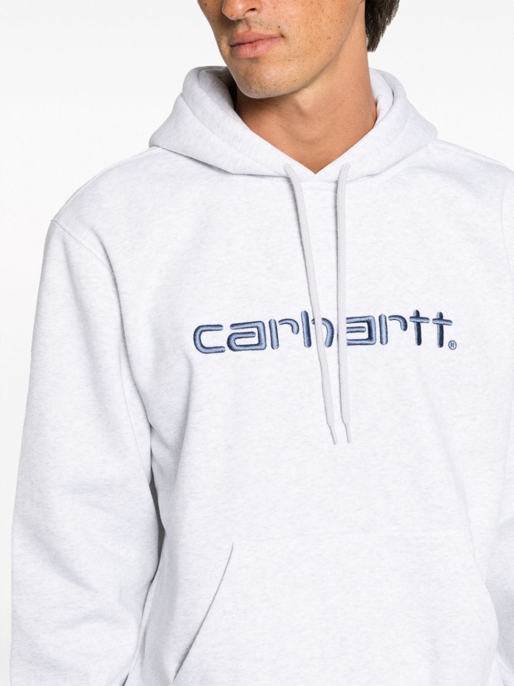 logo-embroidered hoodie - 9