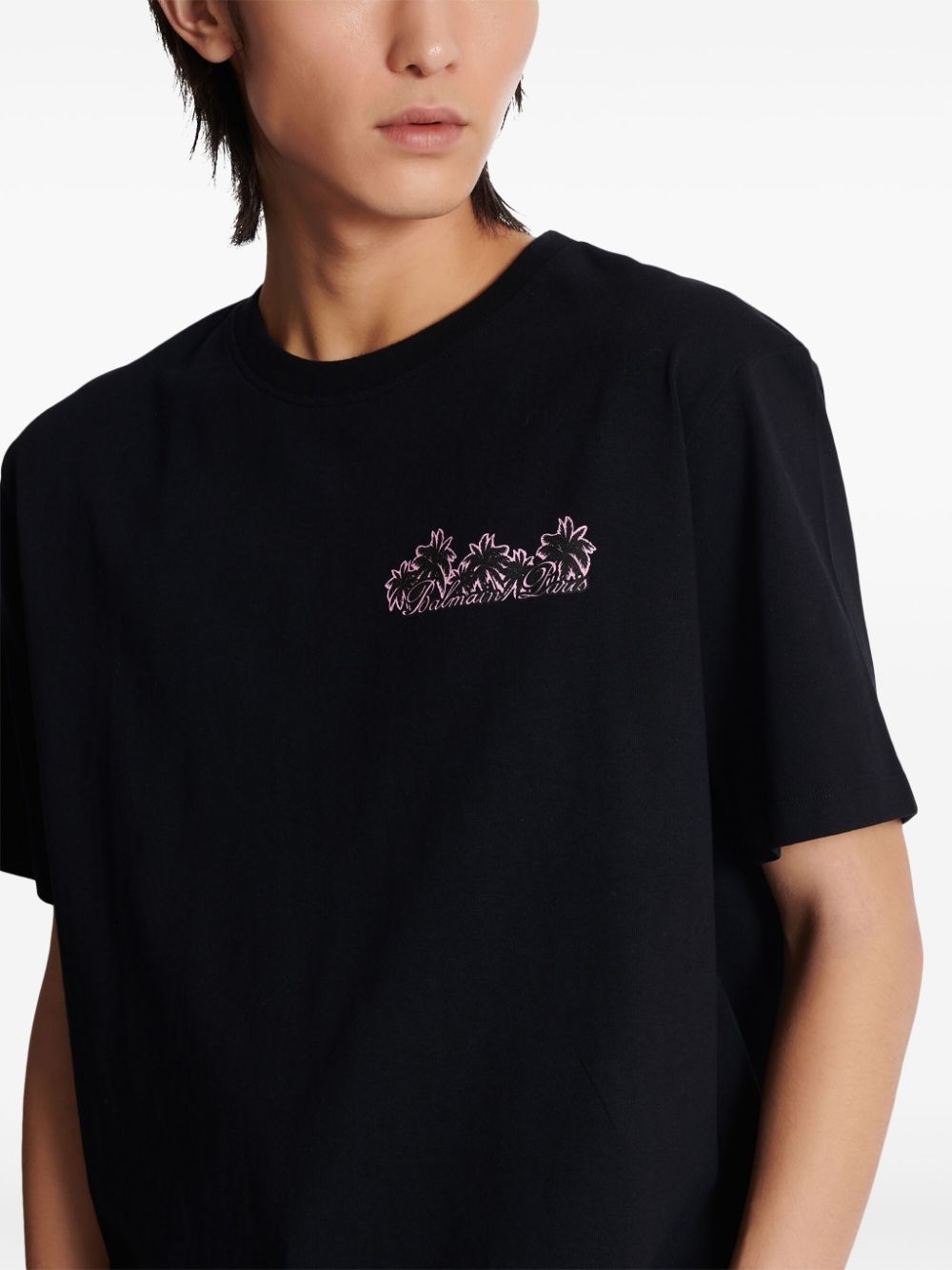 Club-print cotton T-shirt - 5