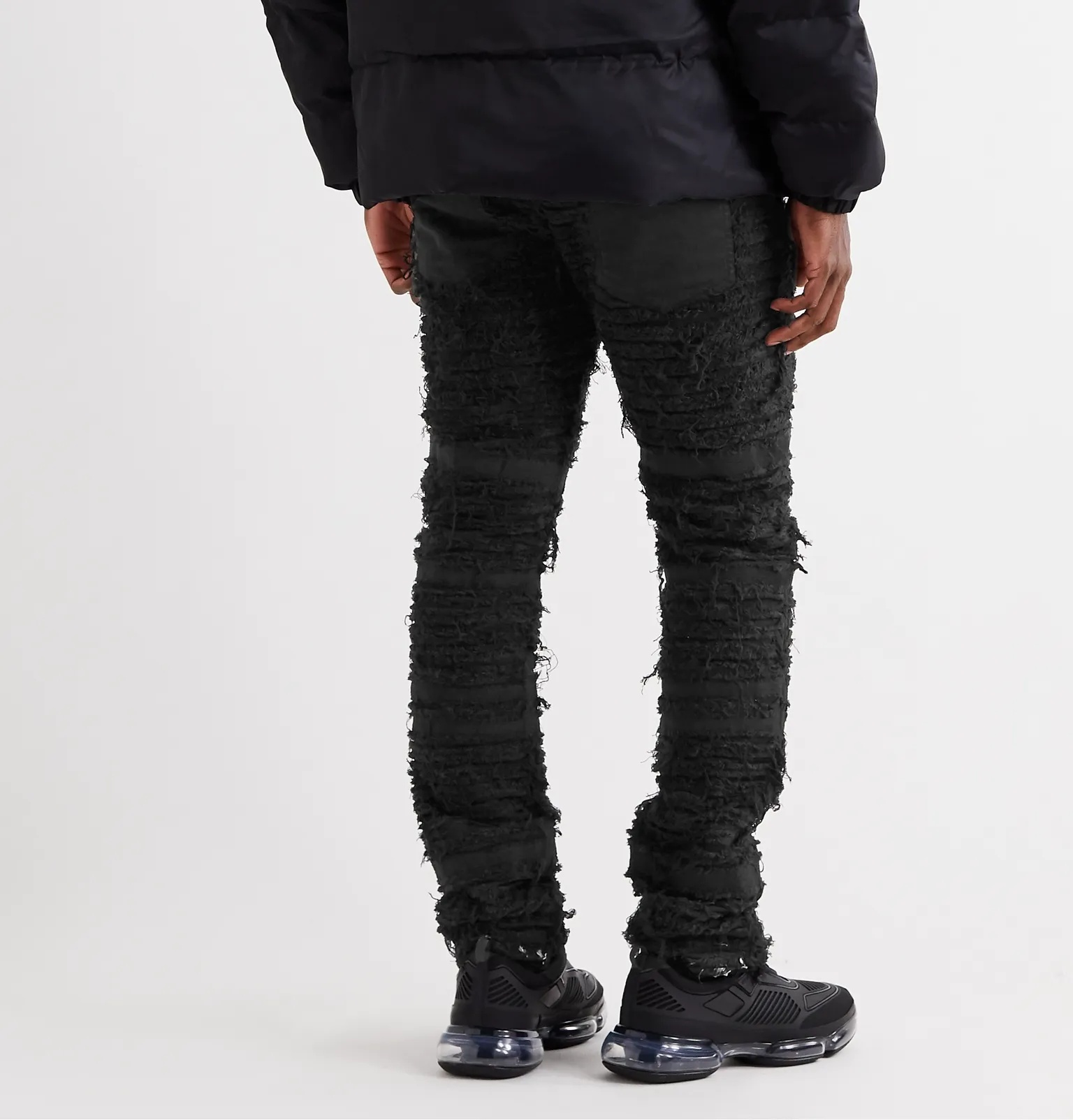 + Blackmeans Skinny-Fit Distressed Stretch-Denim Jeans - 4