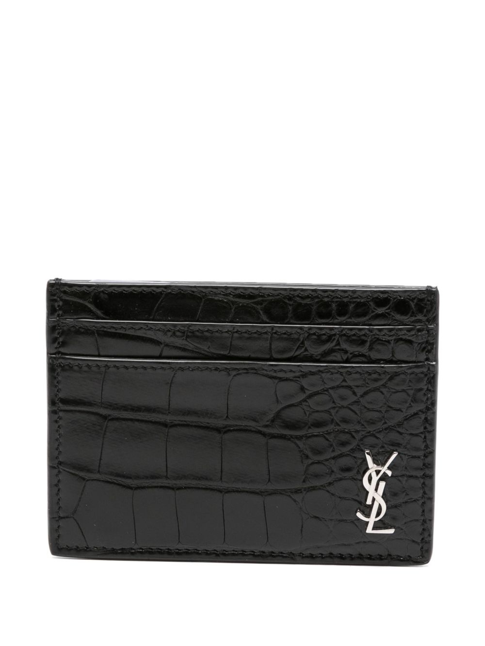 embossed leather wallet - 1