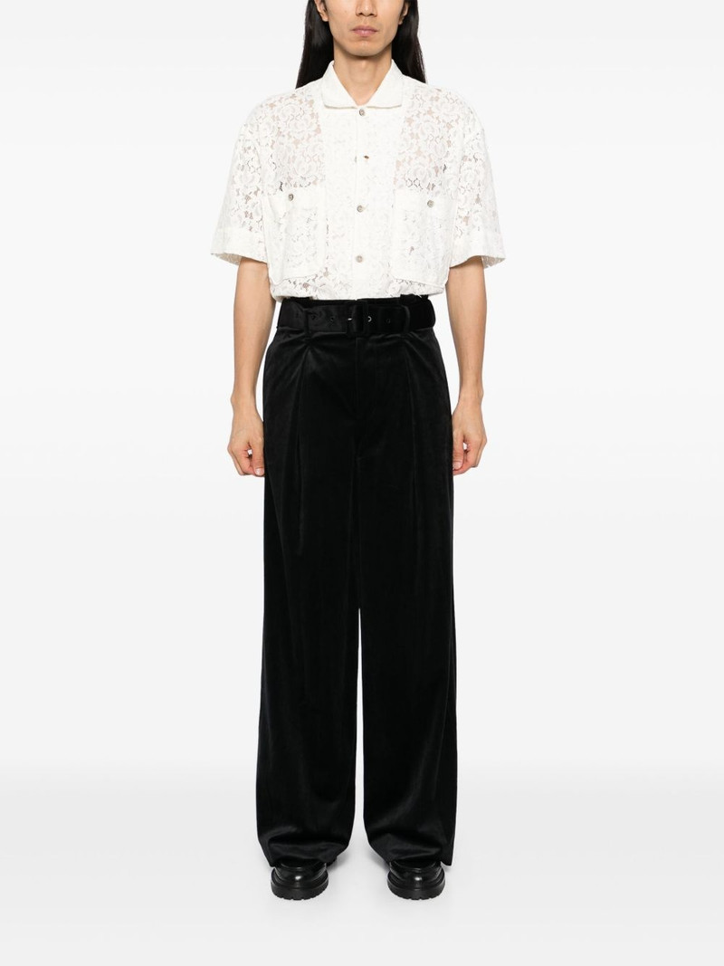 TAAKK velvet wide-leg trousers outlook