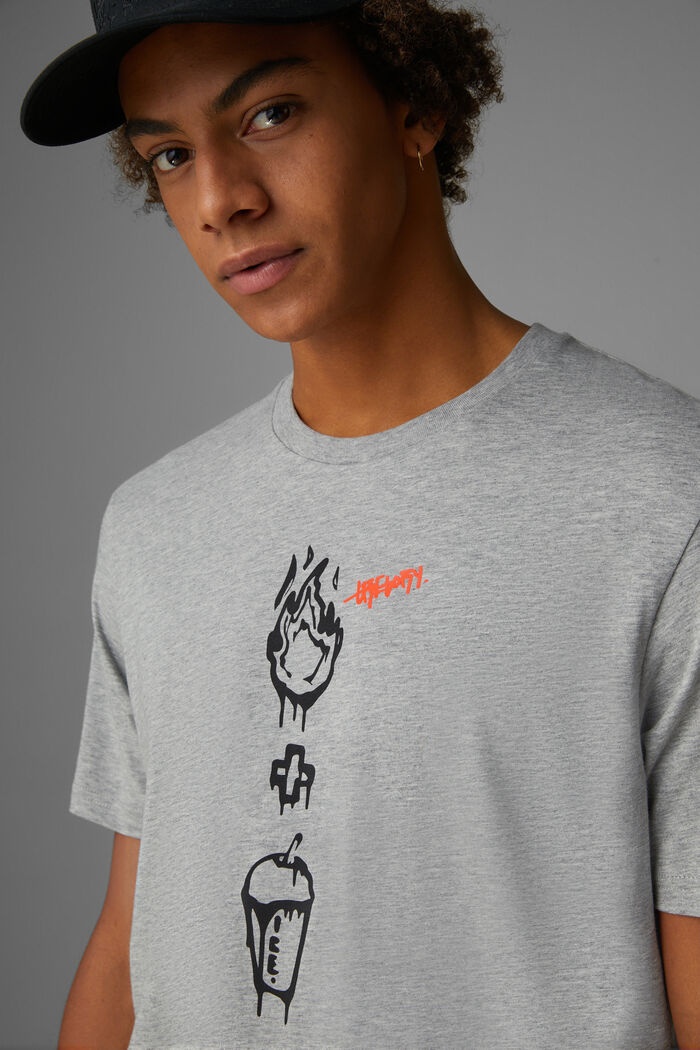 Vito T-shirt in Gray melange - 4