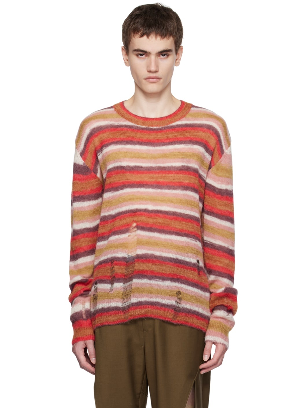 Multicolor Striped Sweater - 1