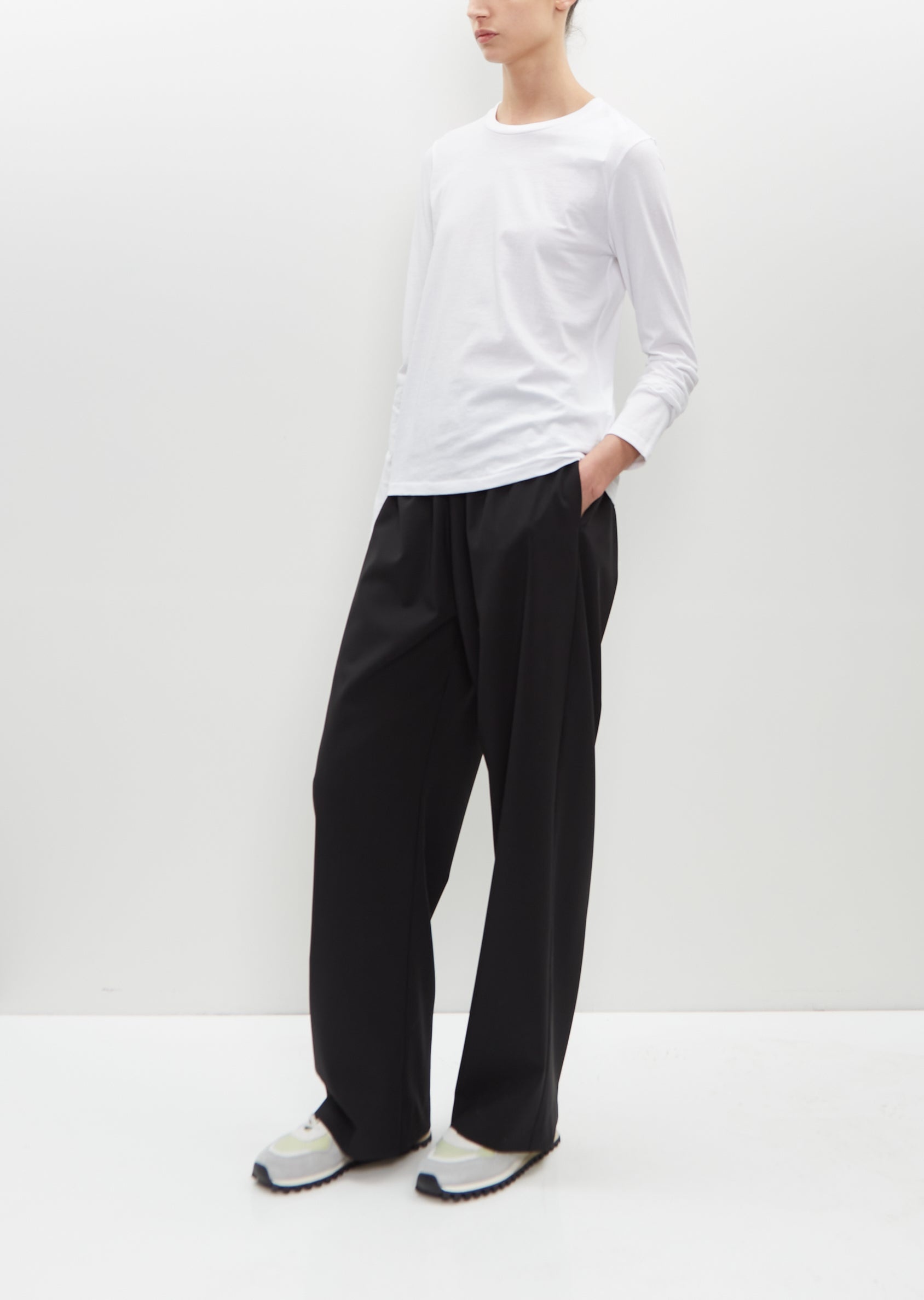 Long Sleeve Mini Boy T-Shirt — Optic White - 5