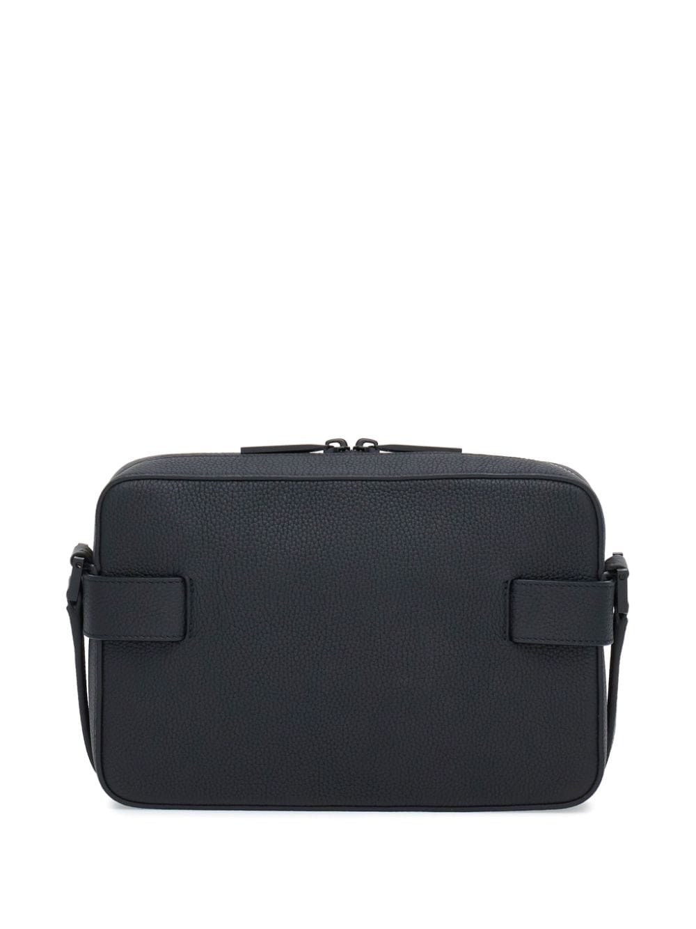 Gancini buckle embellished leather shoulder bag - 3