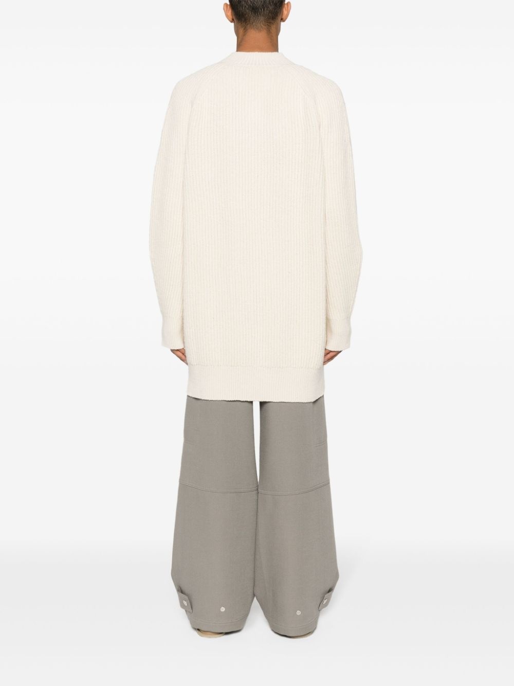 V-neck ribbed jumper - 4
