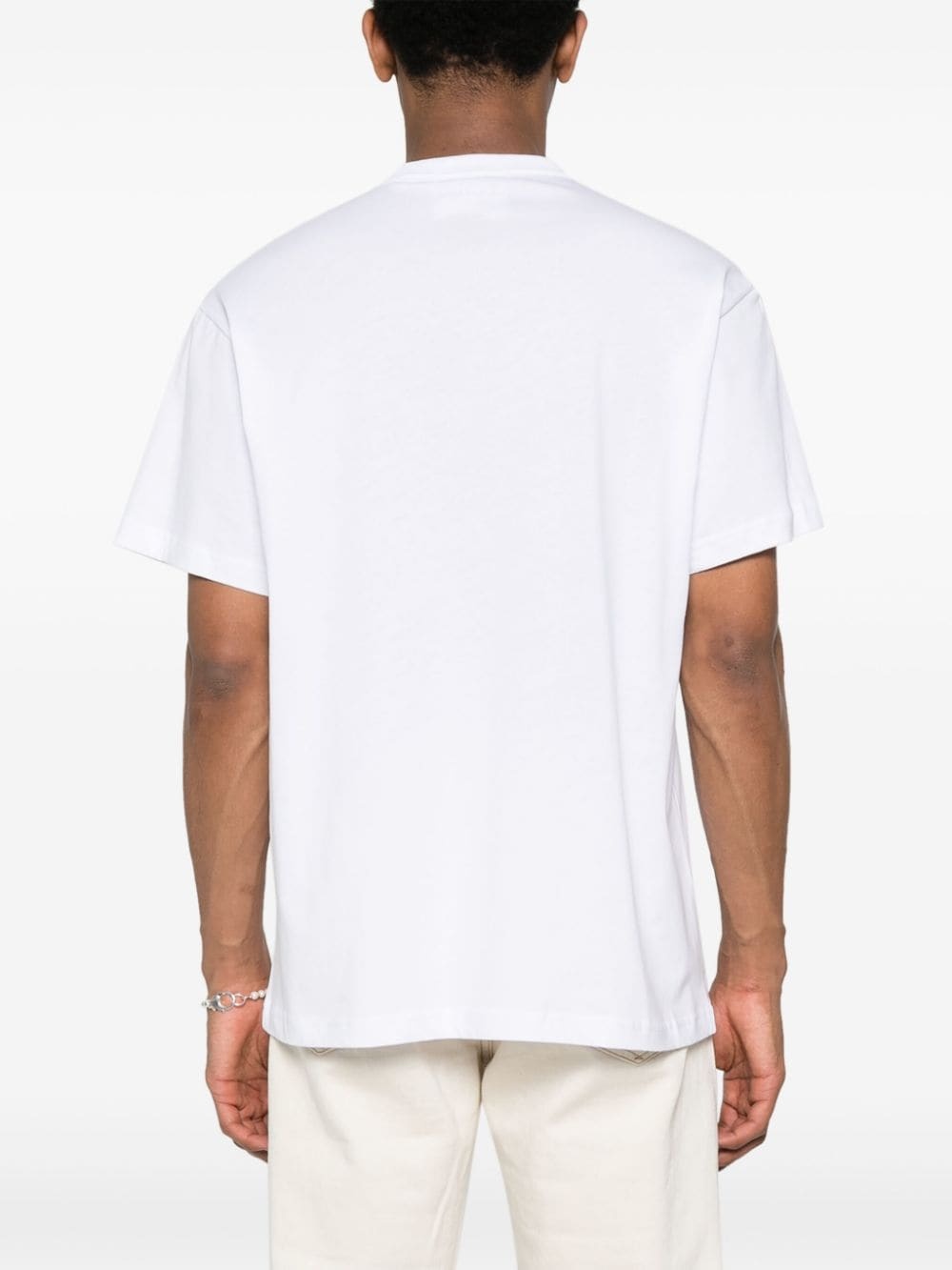 logo-print cotton T-shirt - 4