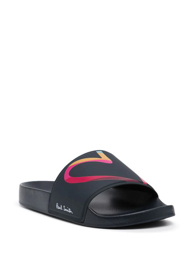 Paul Smith logo-print open-toe slides outlook