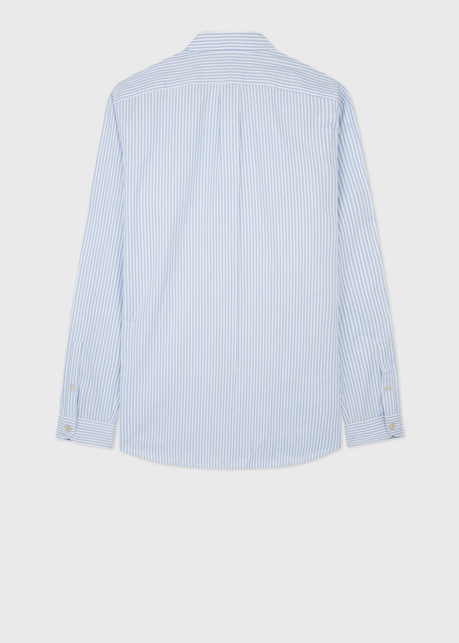Tailored-Fit Light Blue Tonal Pinstripe Shirt - 3