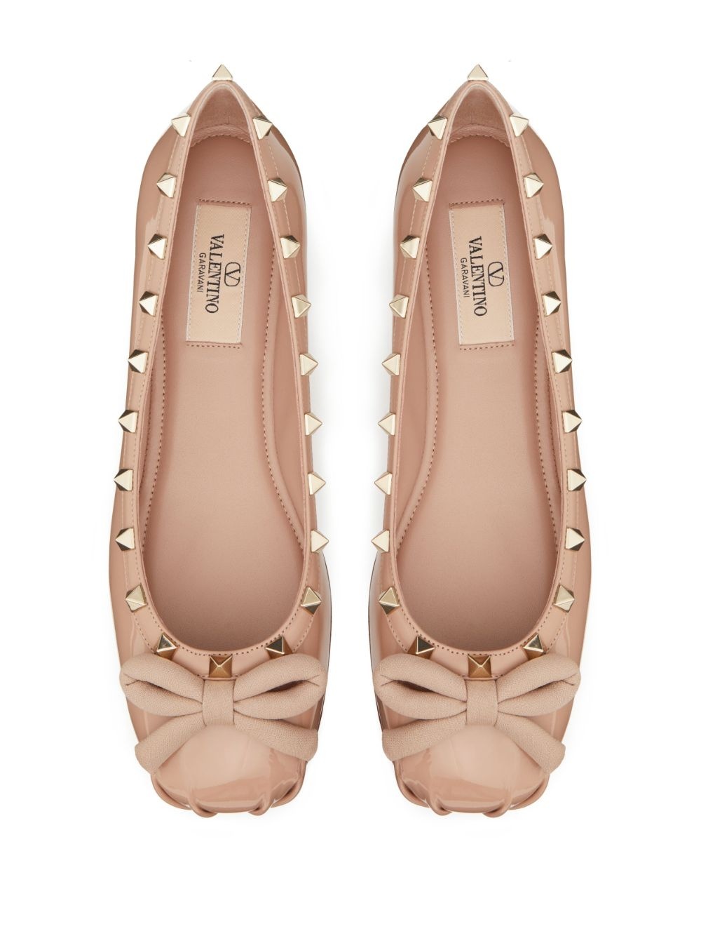 Valentino Garavani Women Rockstud Leather Ballets - 3