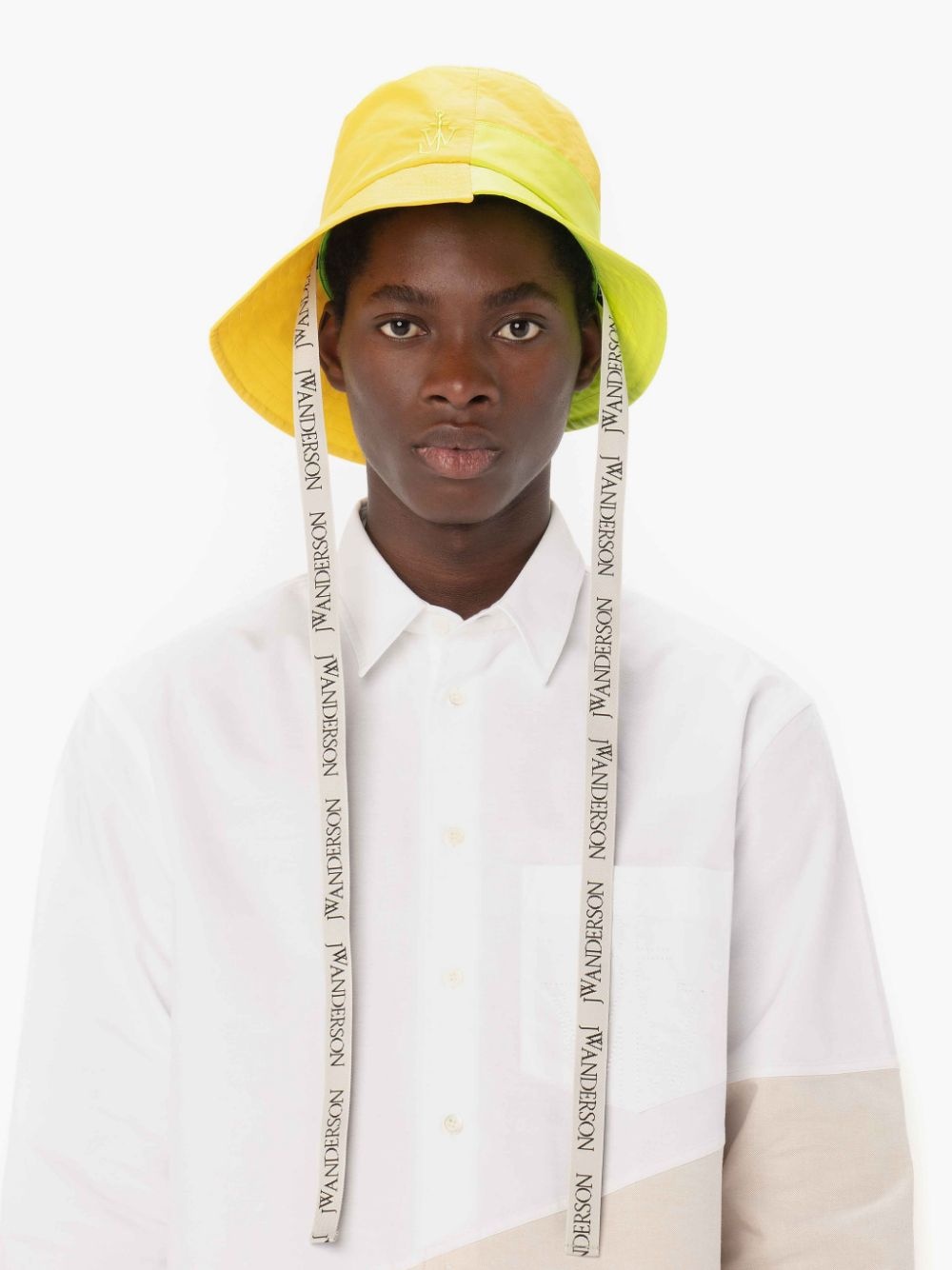 ASYMMETRIC COLOURBLOCK BUCKET HAT - 2