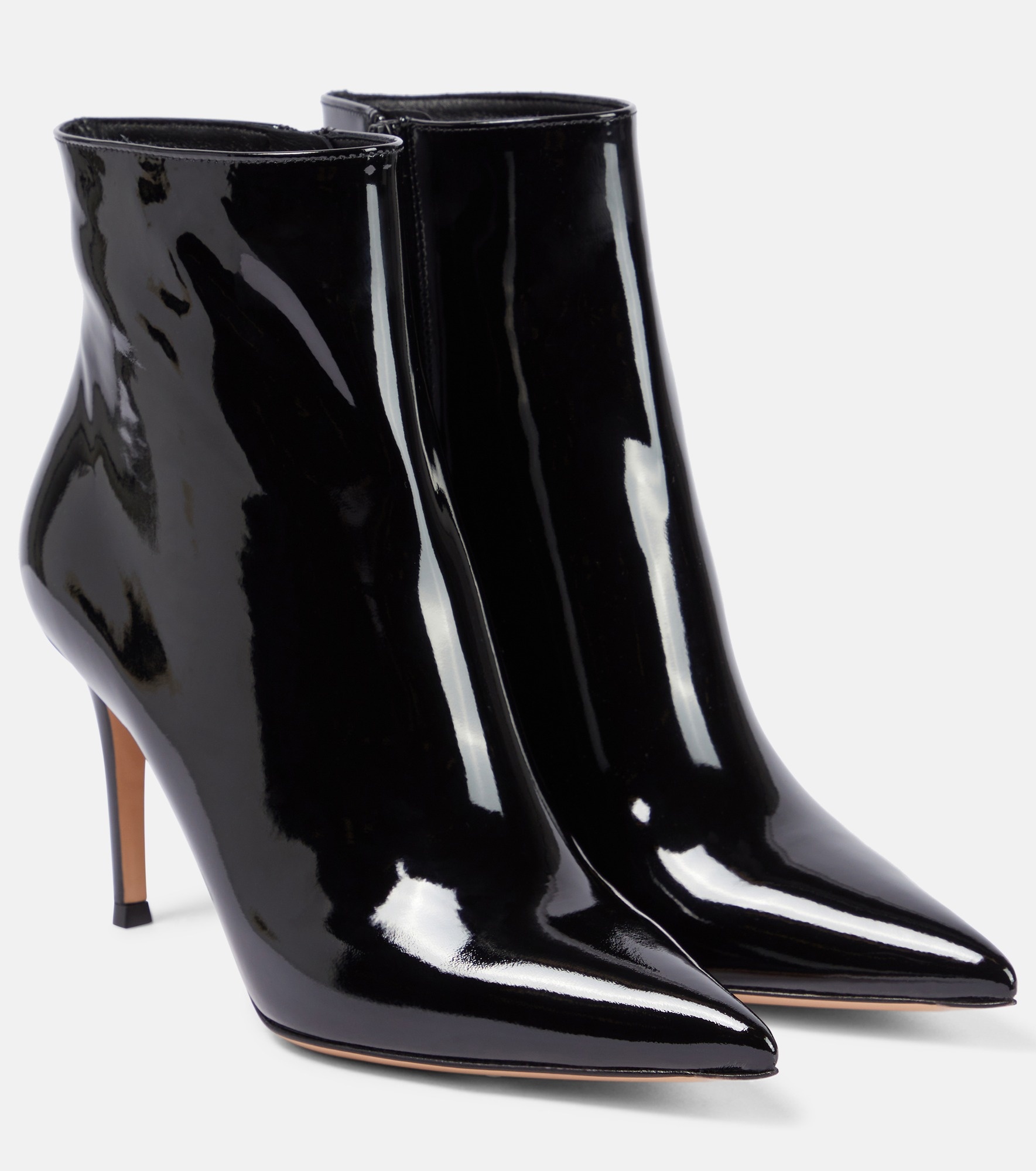 Patent leather ankle boots - 1