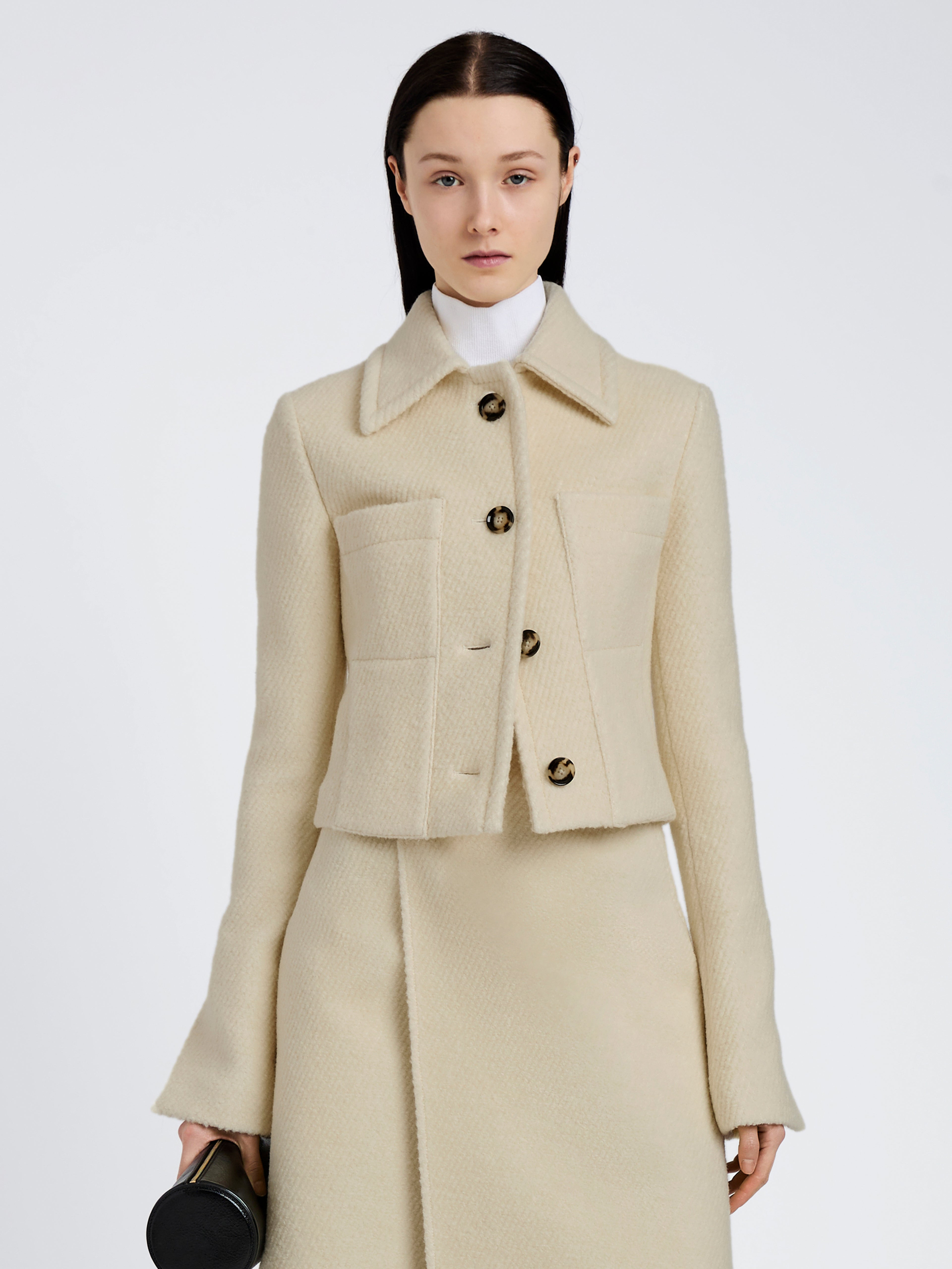 Kinsley Jacket in Boucle Twill Suiting - 2