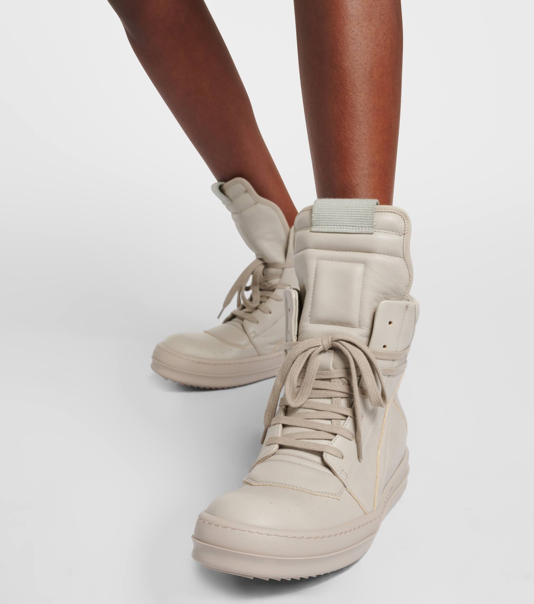 Geobasket leather high-top sneakers - 7