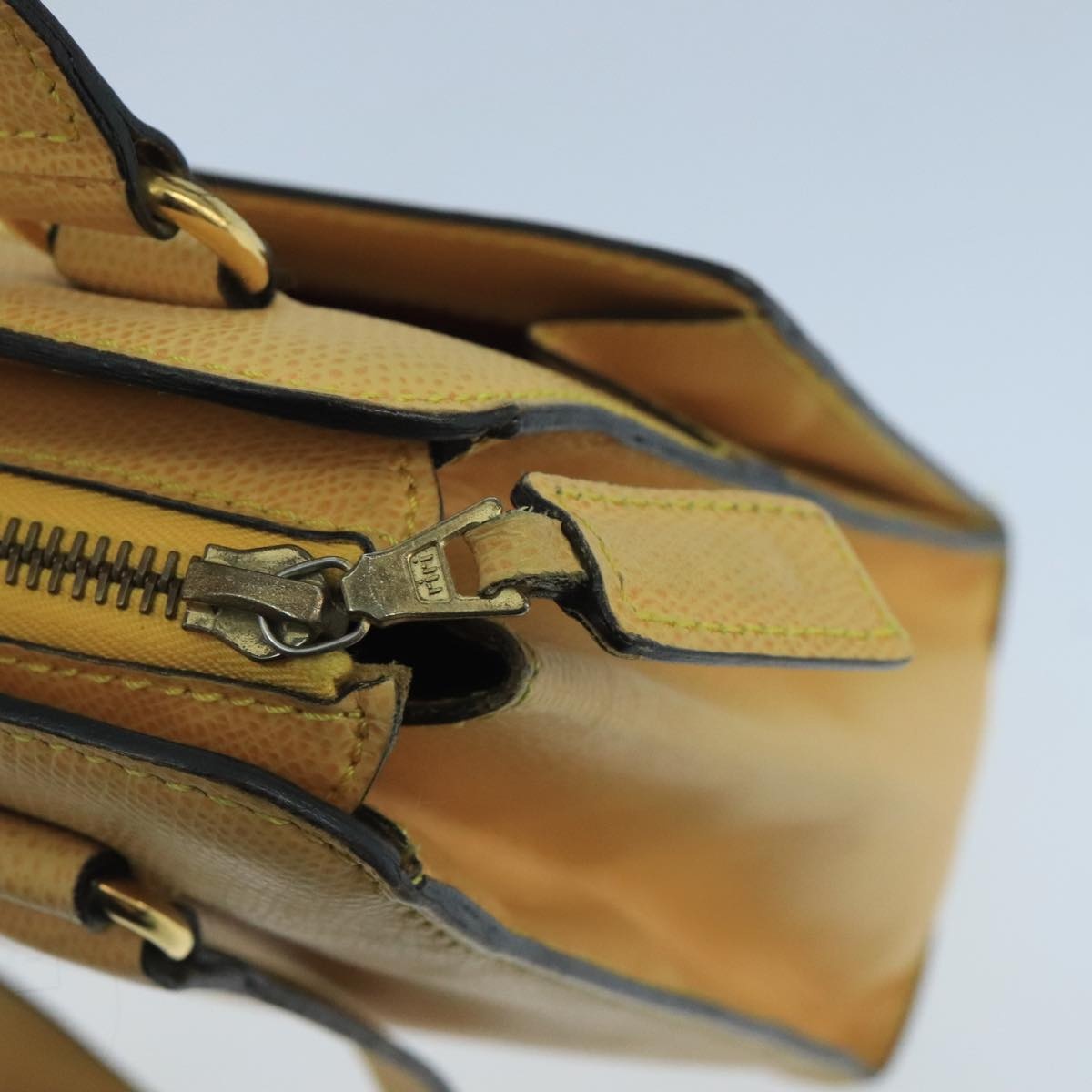 CELINE Hand Bag Leather Yellow Gold - 15