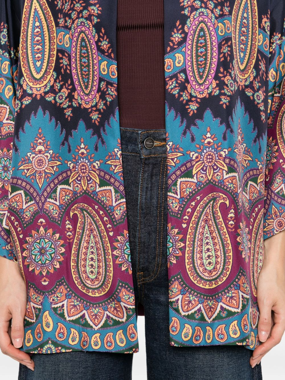paisley-print jacket - 5