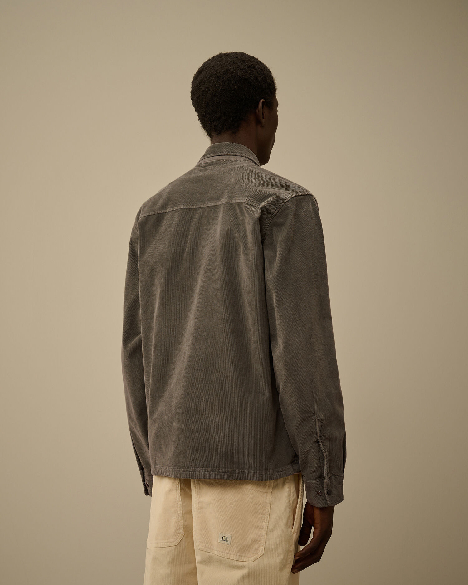 Corduroy Lens Zipped Overshirt - 4