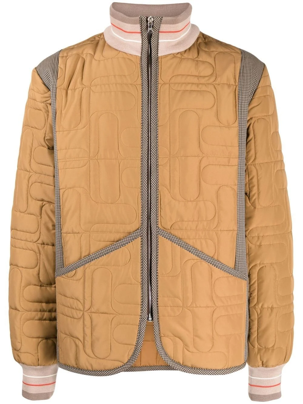 multi-panel padded jacket - 1