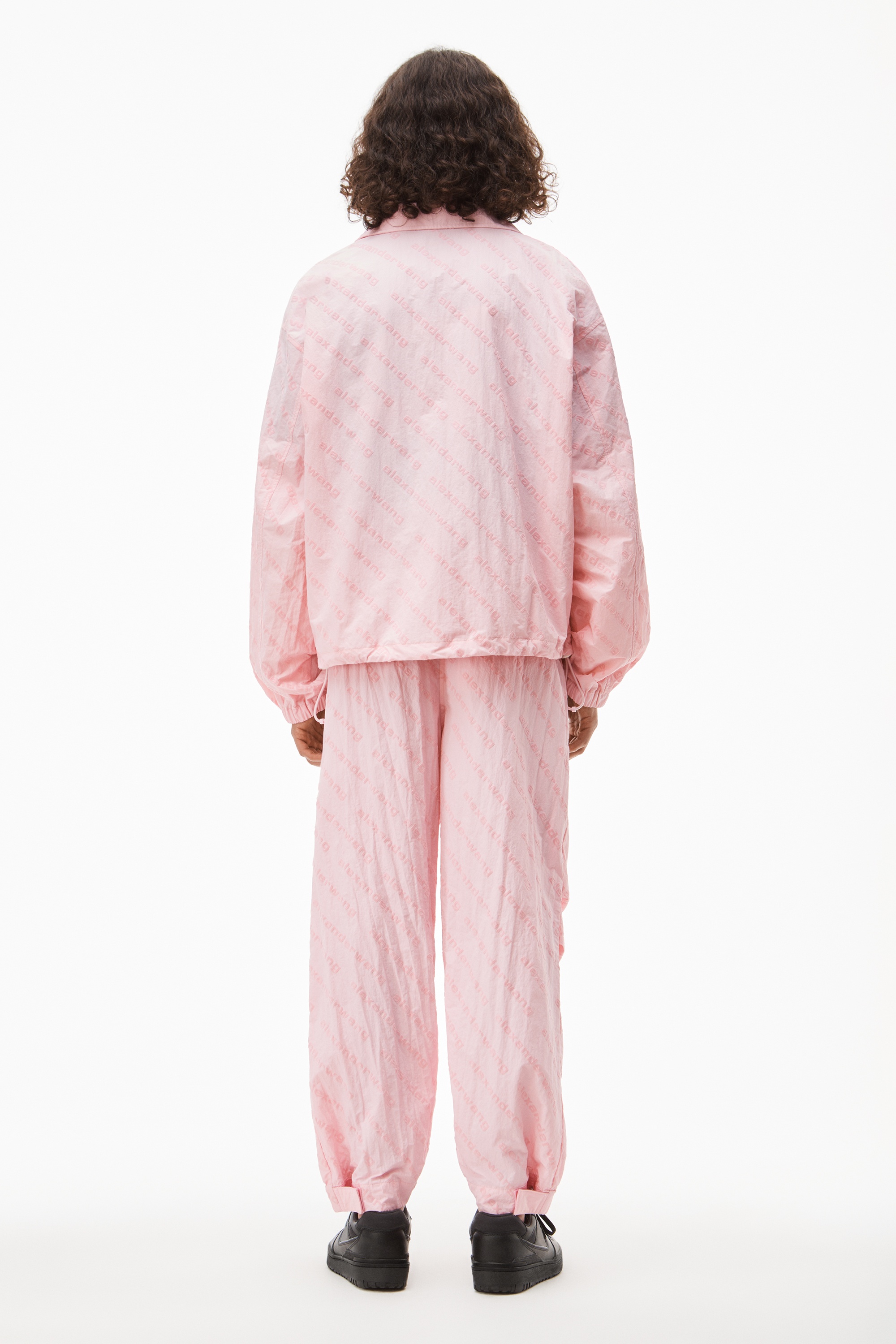 LOGO TRACK JACKET IN CRINKLE NYLON - 5