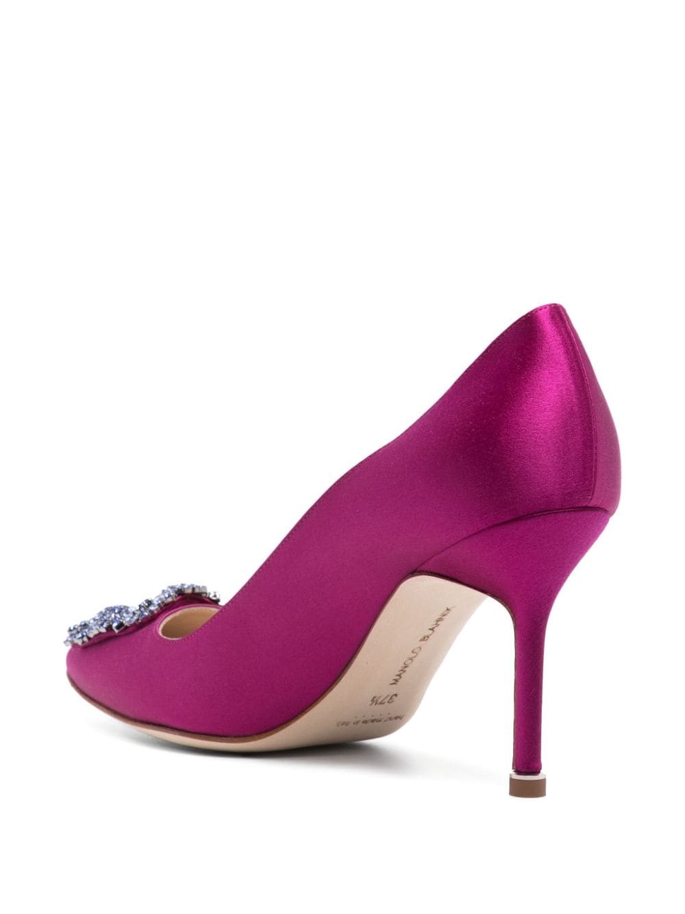 Hangisi 90mm satin pumps - 3