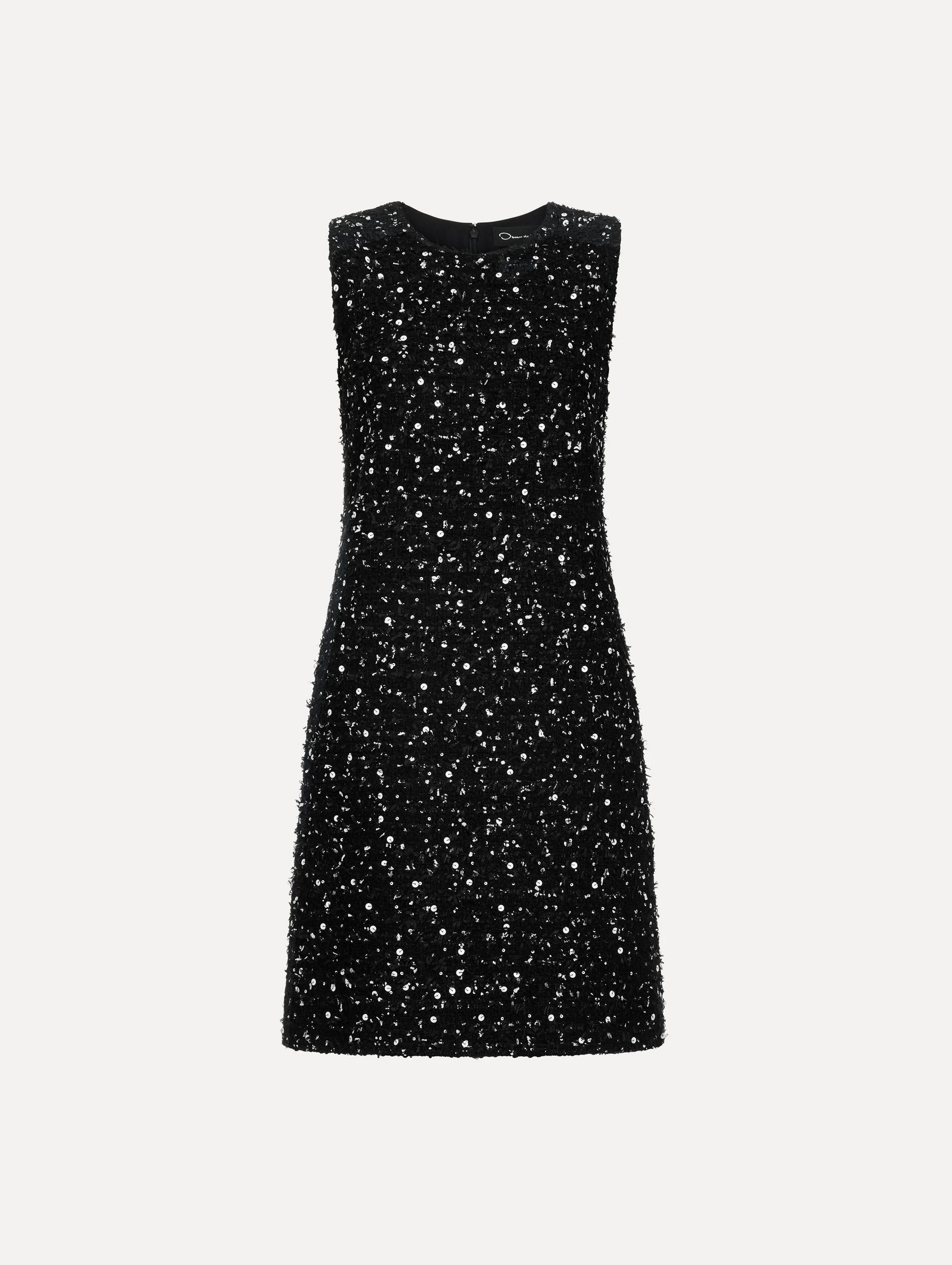 SEQUIN RIBBON TWEED DRESS - 1