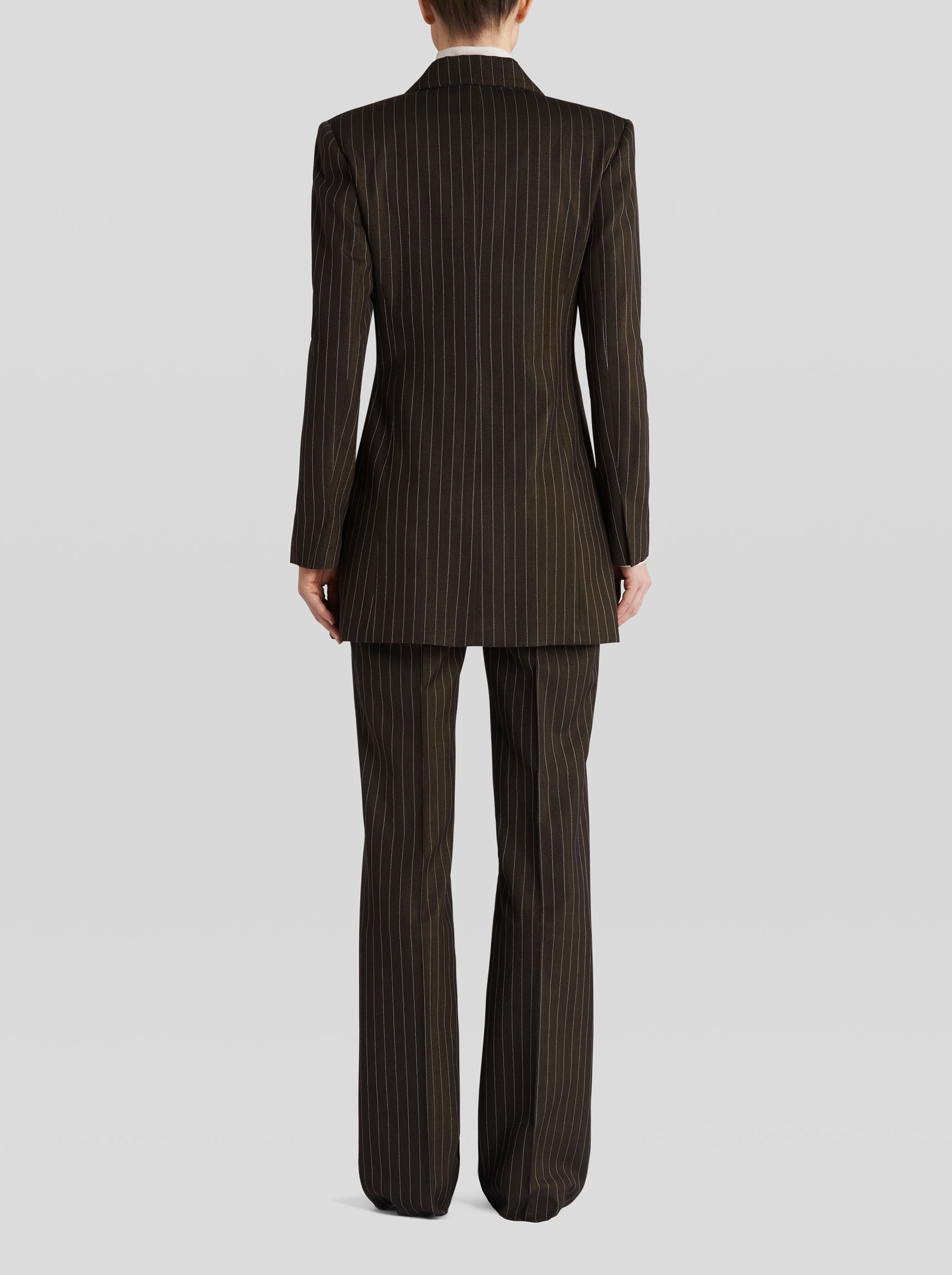 STRIPED WOOL MIX JACKET - 4