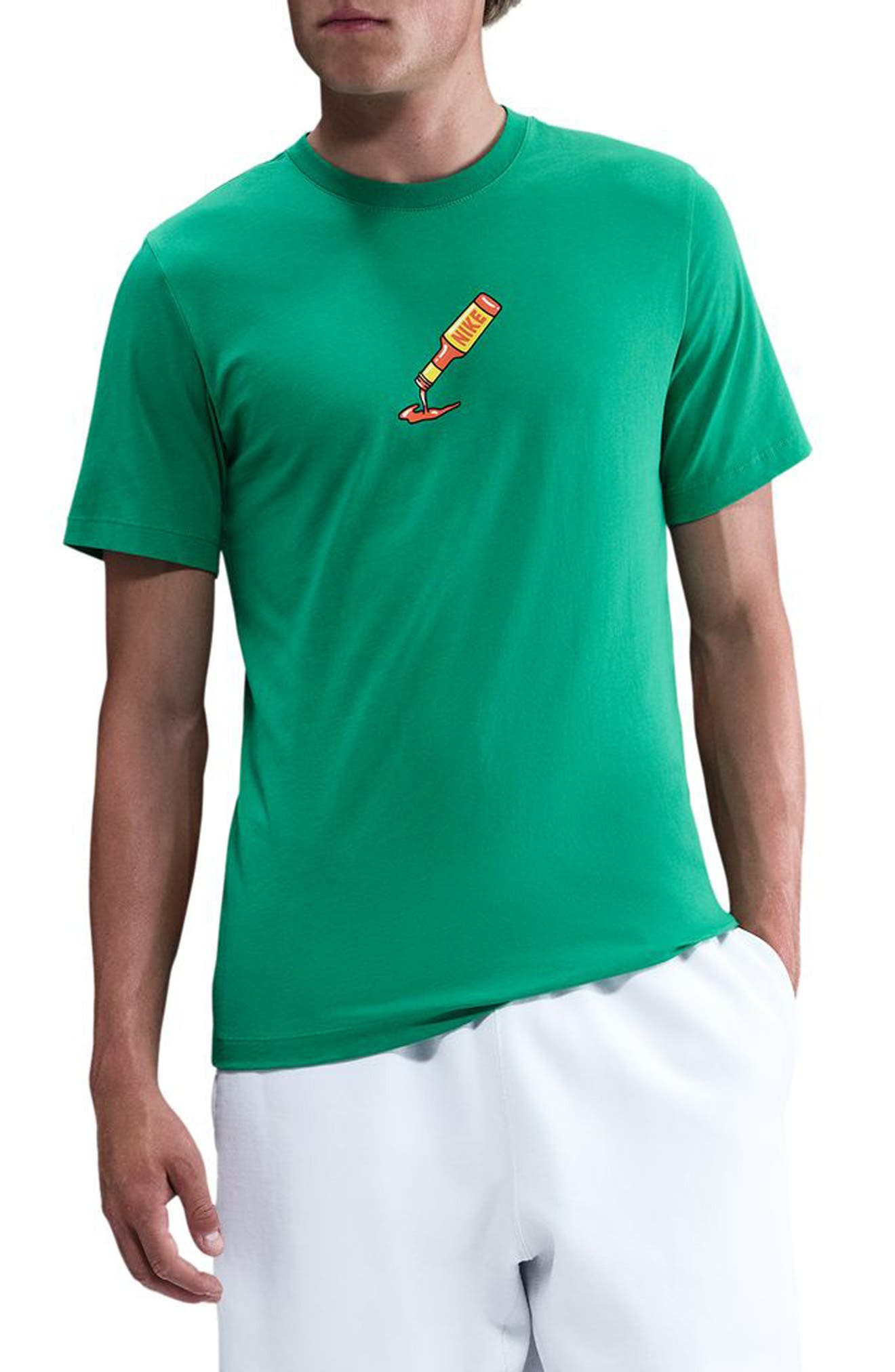 Nike Sportswear Cotton Graphic T-Shirt in Stadium Green at Nordstrom - 1