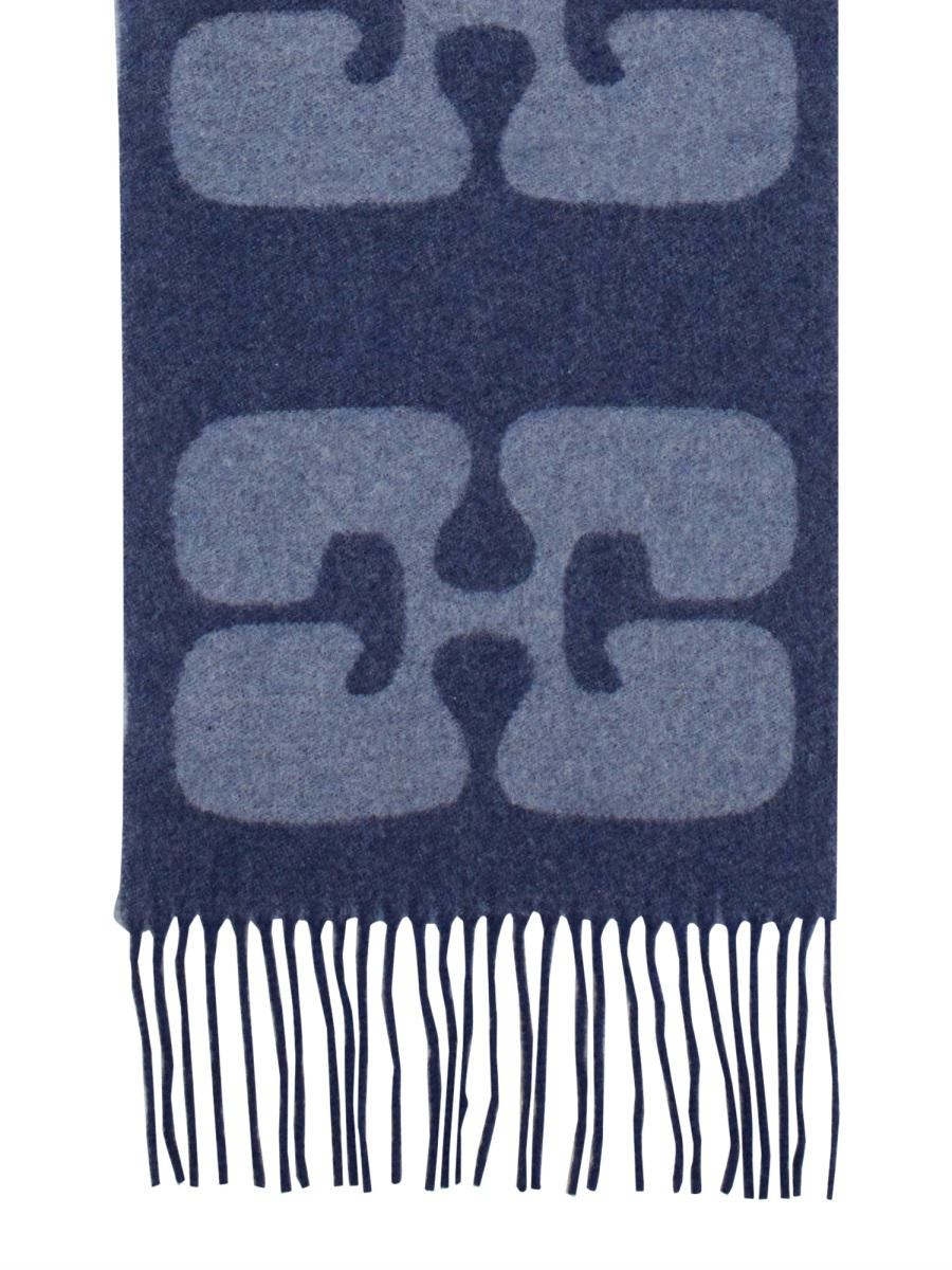 Ganni Scarf With Logo - 3