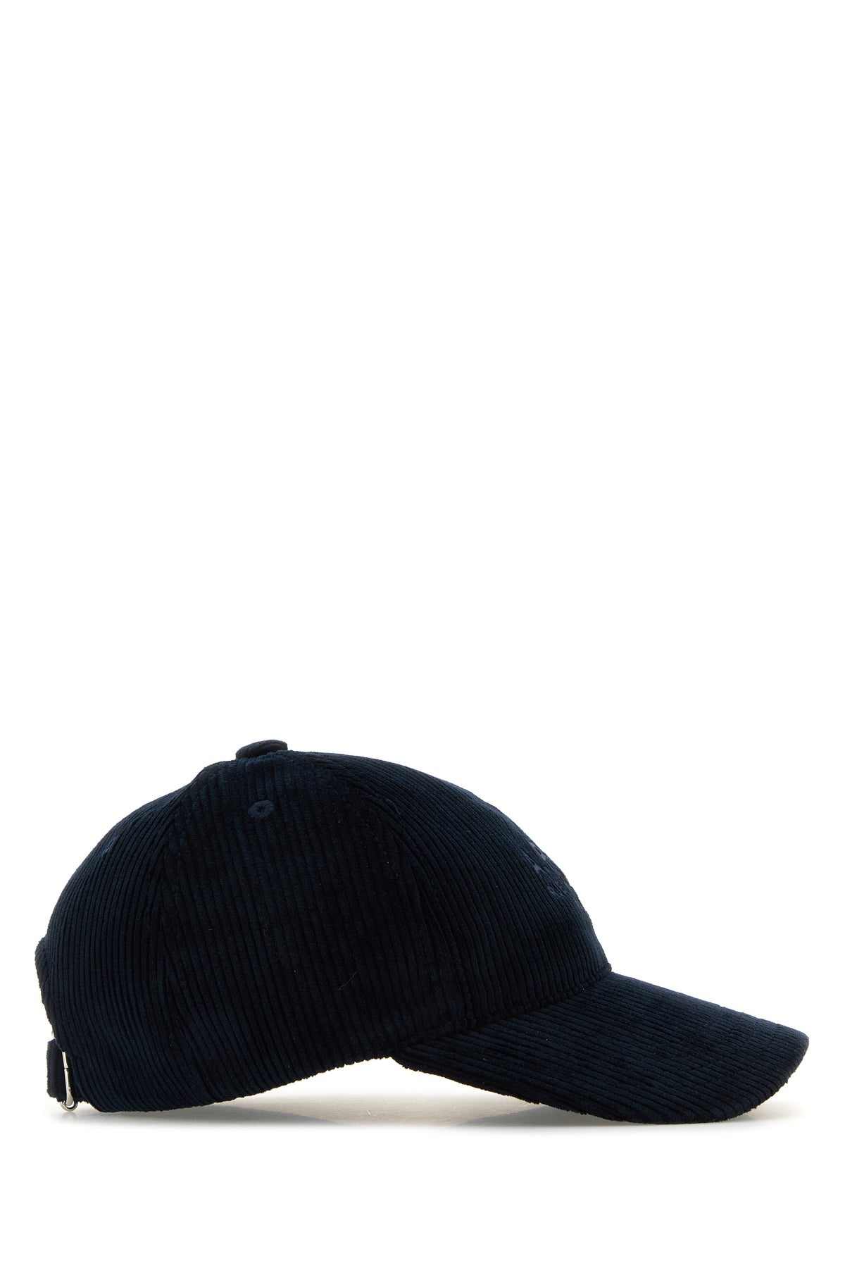 Navy blue corduroy baseball hat - 2