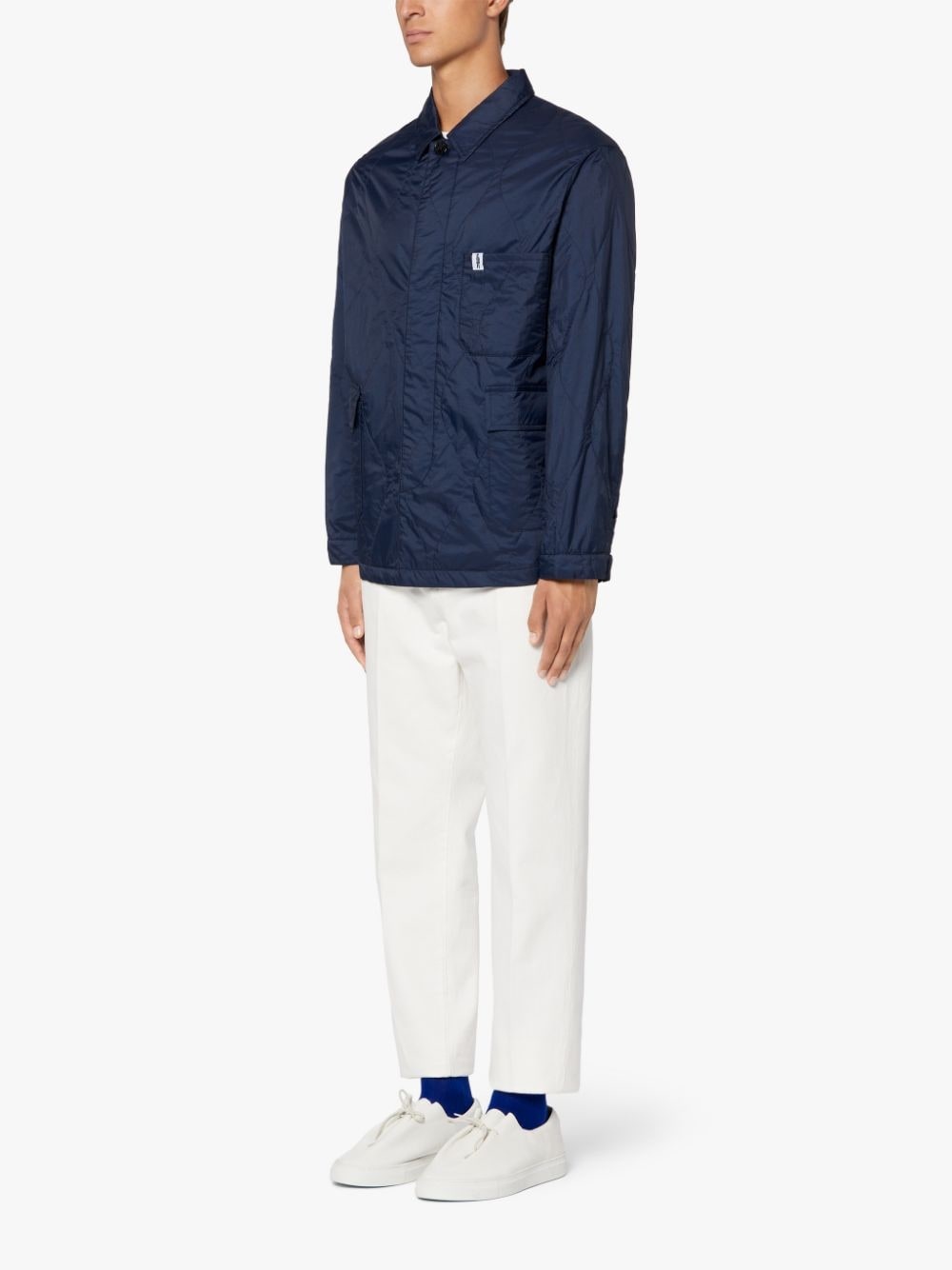 CHORE NAVY NYLON QUILTED JACKET | GQM-215 - 4