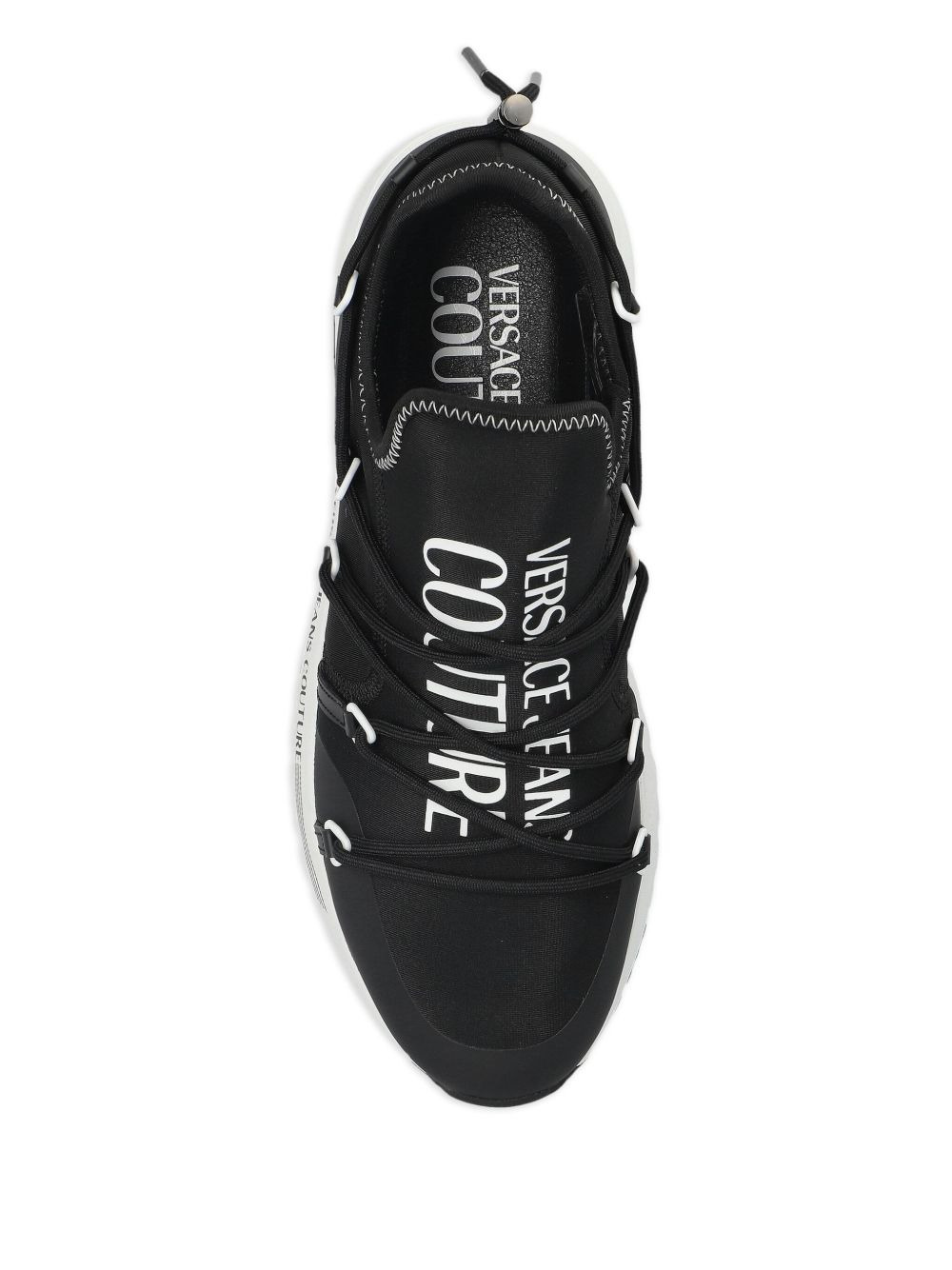 lace-up logo sneakers - 3
