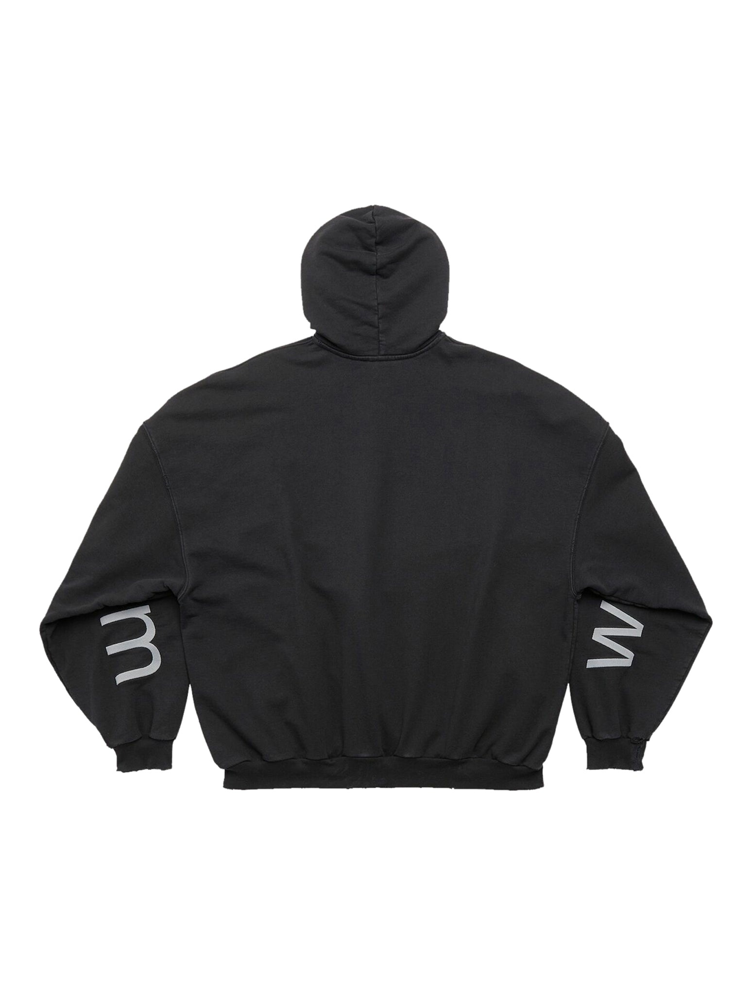 【Balenciaga】LARGE FIT HOODIE◆739024TOVN9 Buy Balenciaga Large Fit Hoodie 'Black/Silver/White
