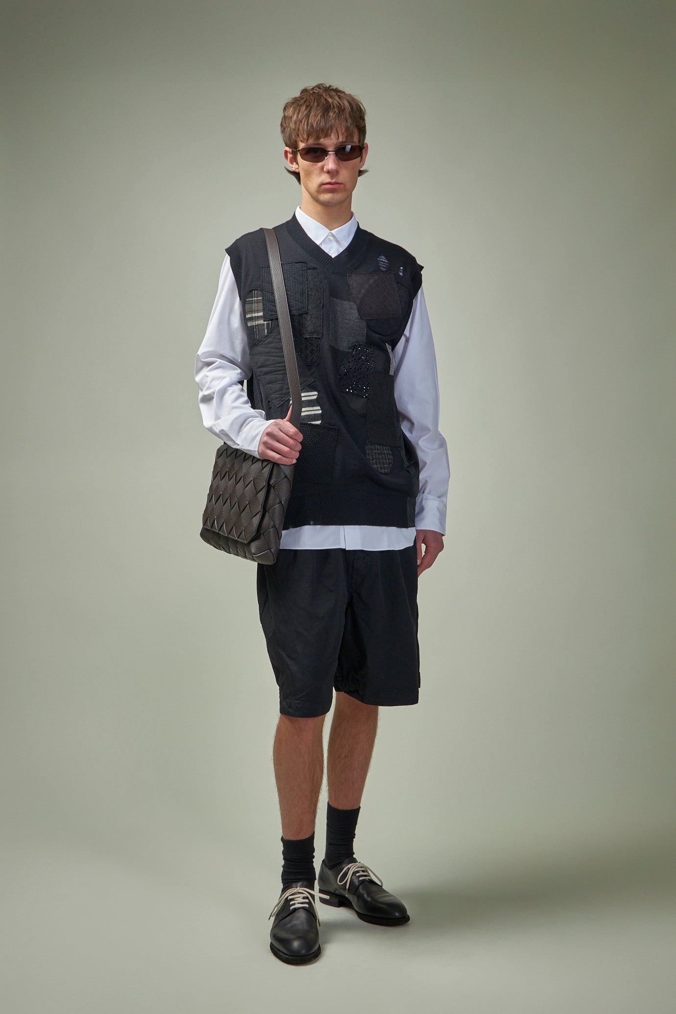 Mended Patchwork Wool Vest - 2