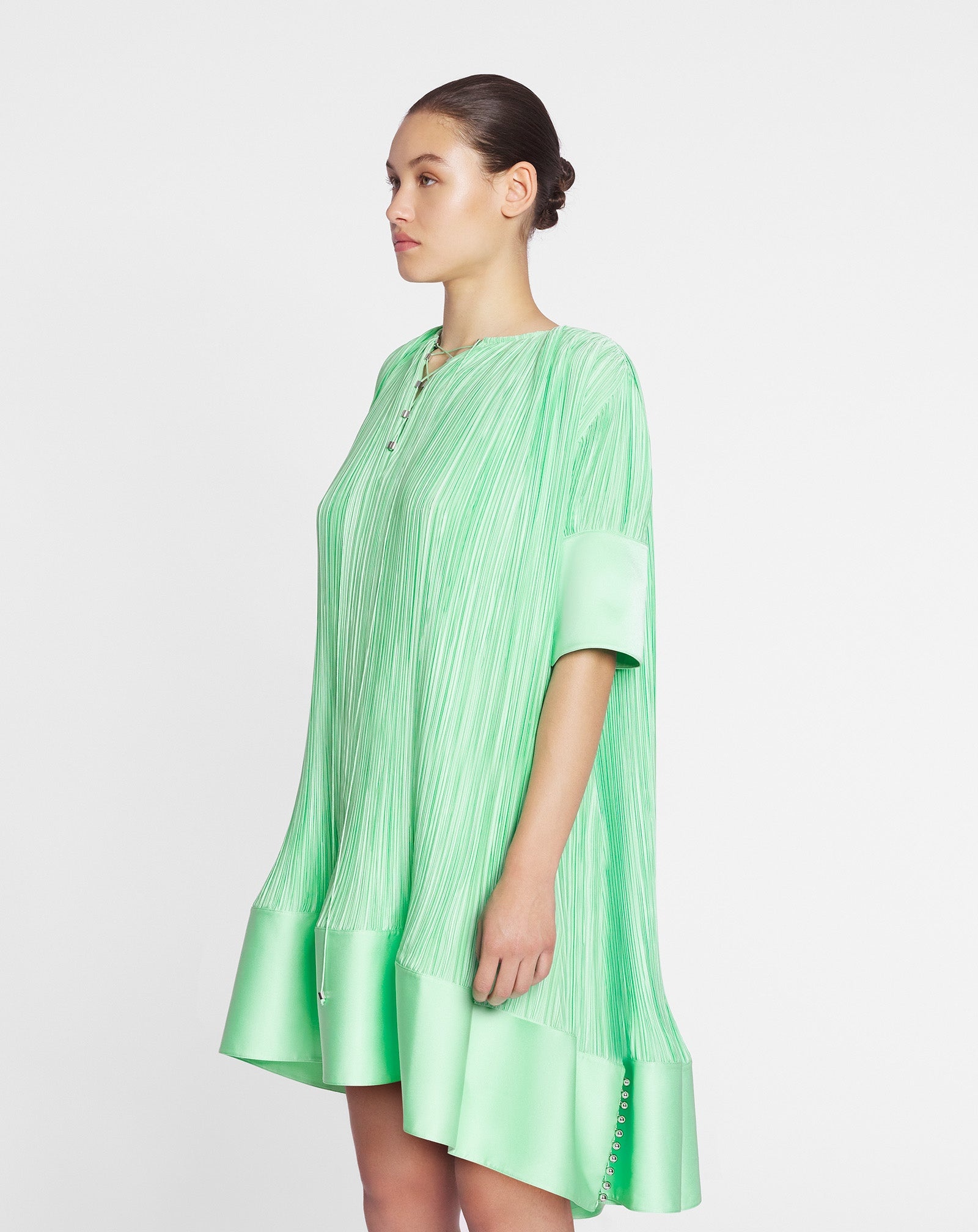 CASCADE-EFFECT SHORT DRESS - 3