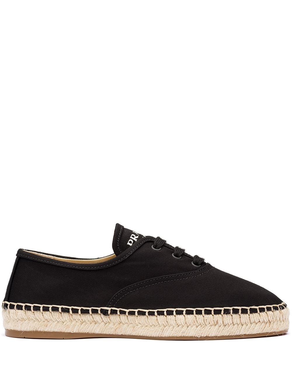 gabardine lace-up espadrilles - 1